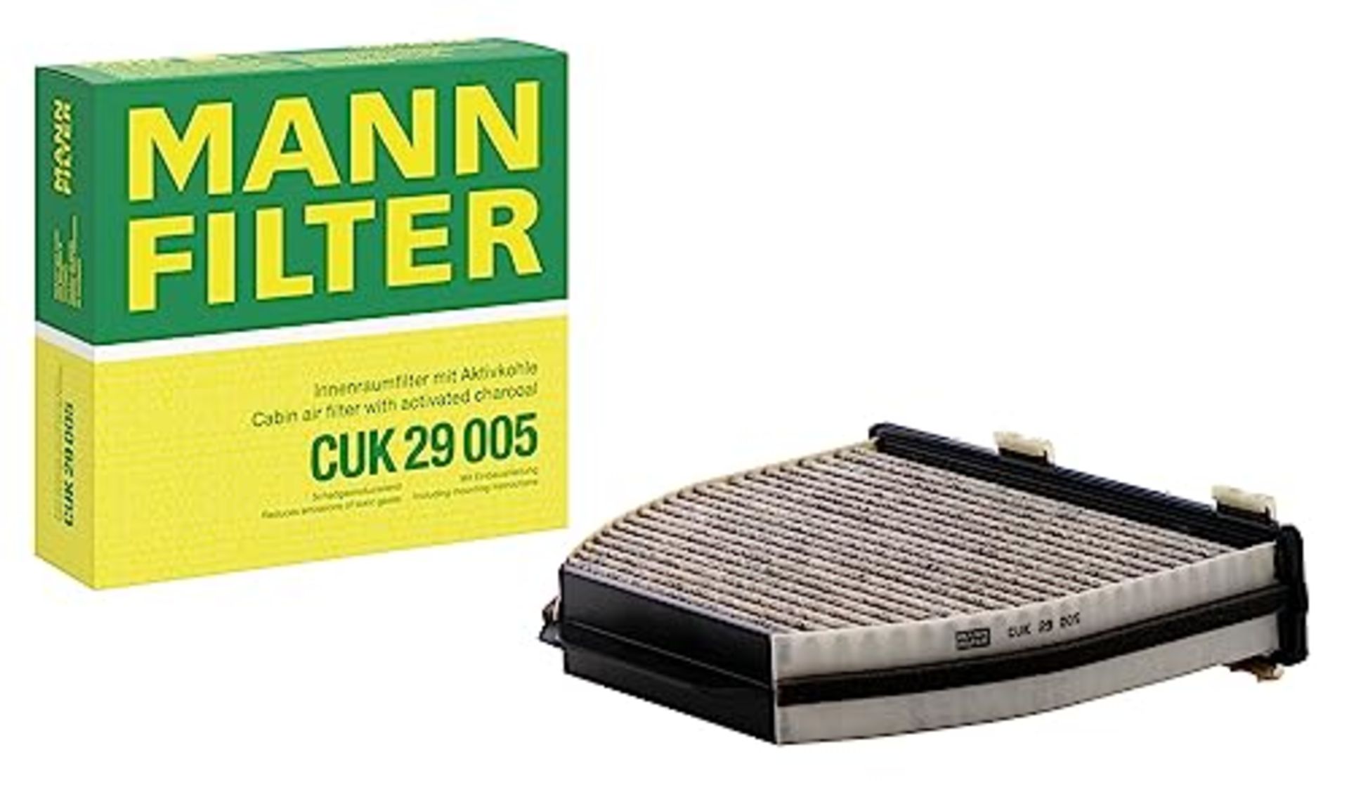 MANN-FILTER CUK 29 005 Interior Filter - Pollen Filter with Activated Carbon - For Car