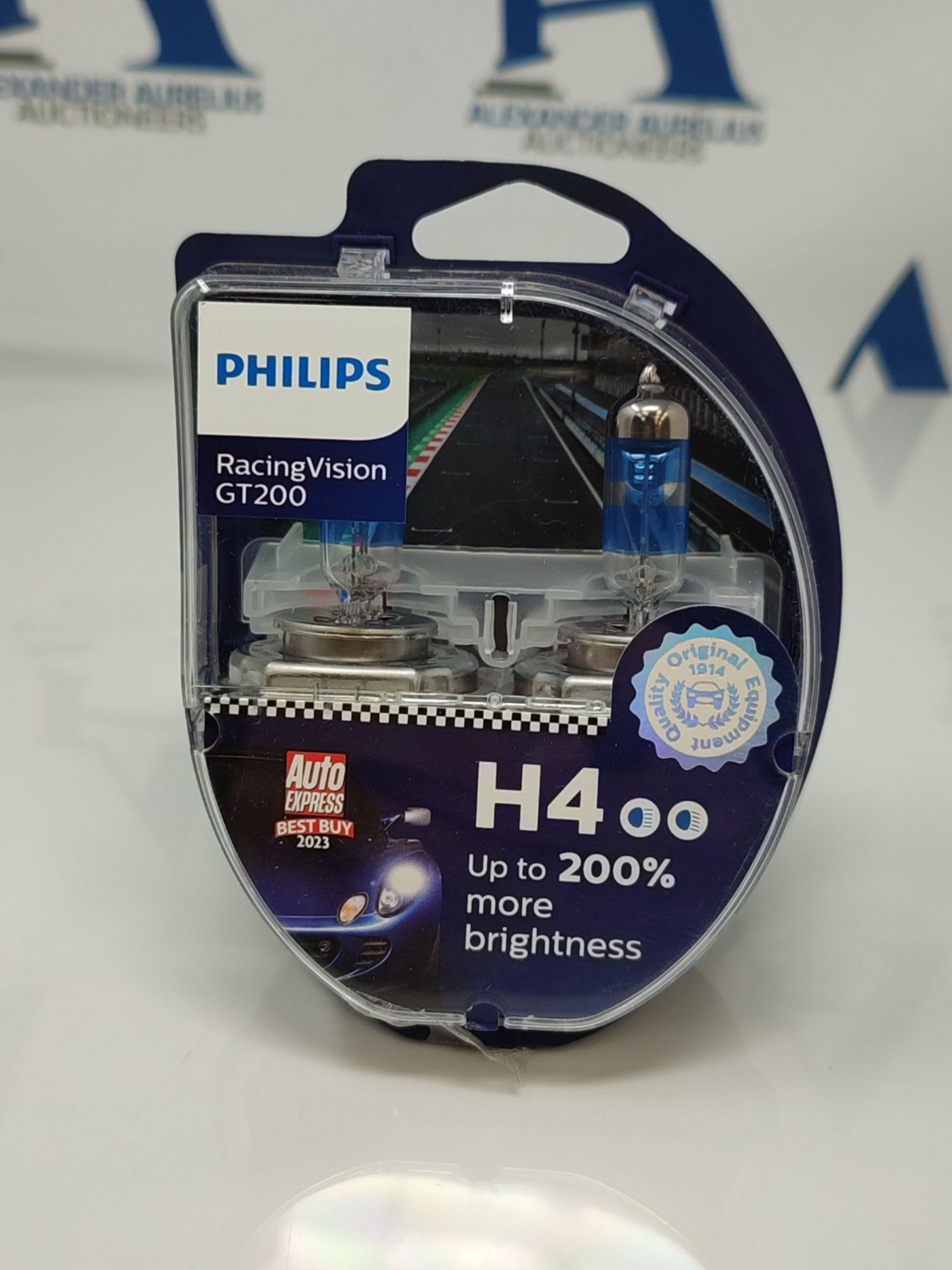 Philips RacingVision GT200 H4 lamp for front lighting +200%, set of 2 White - Image 2 of 3