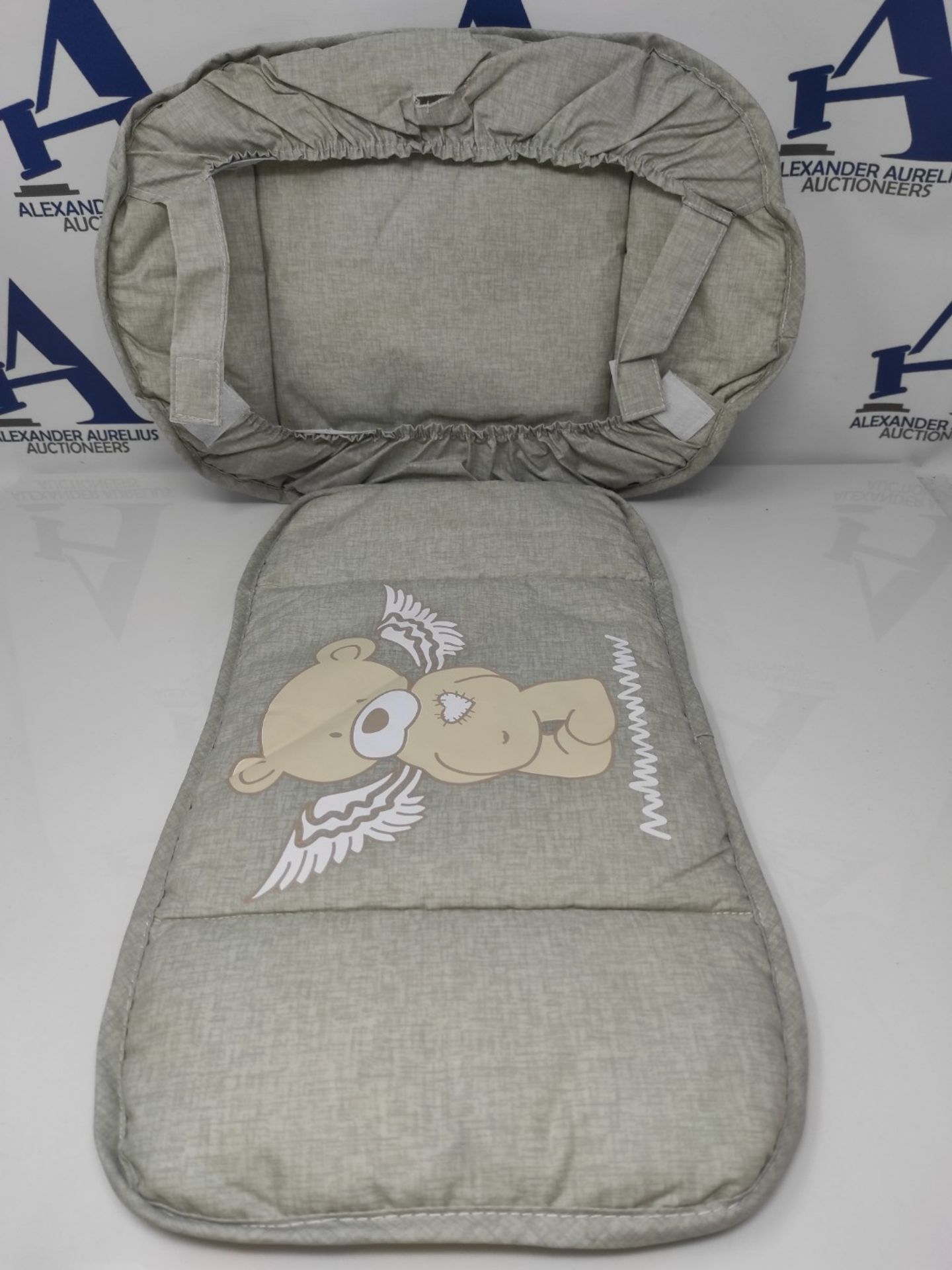 High Chair Cushion Heartbreaker in 2 Pieces - Soft Seat Reducer - Bear Angel Print - G - Image 3 of 3