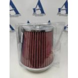 K&N RG-1001RD car and motorcycle universal air filter, chrome
