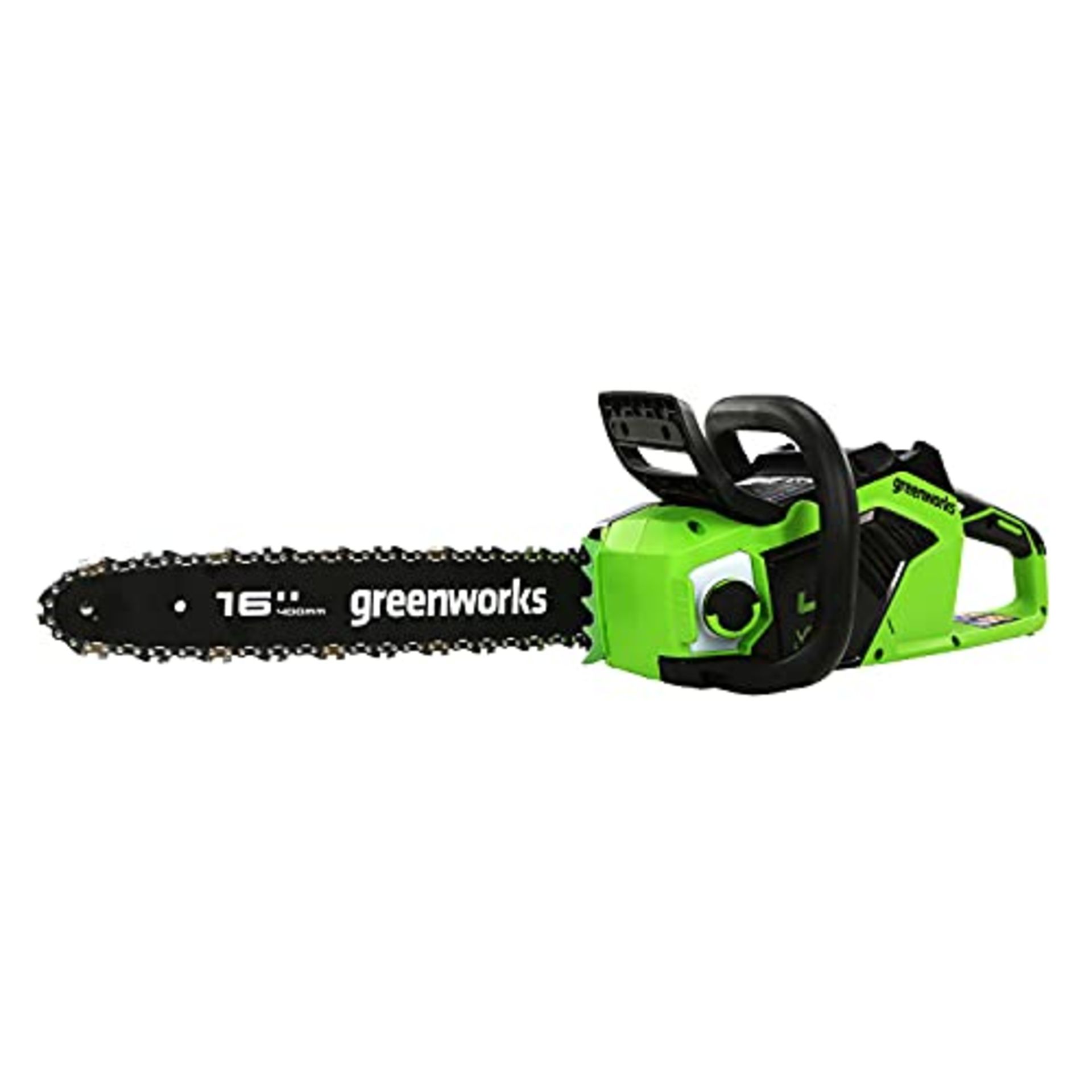 RRP £209.00 Greenworks GD40CS18 battery chainsaw with brushless motor, 40 cm blade length, 20 m/s