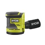 RRP £79.00 RYOBI - 18 Volts ONE random orbital sander - 125 mm - 3 abrasives - RROS18-0