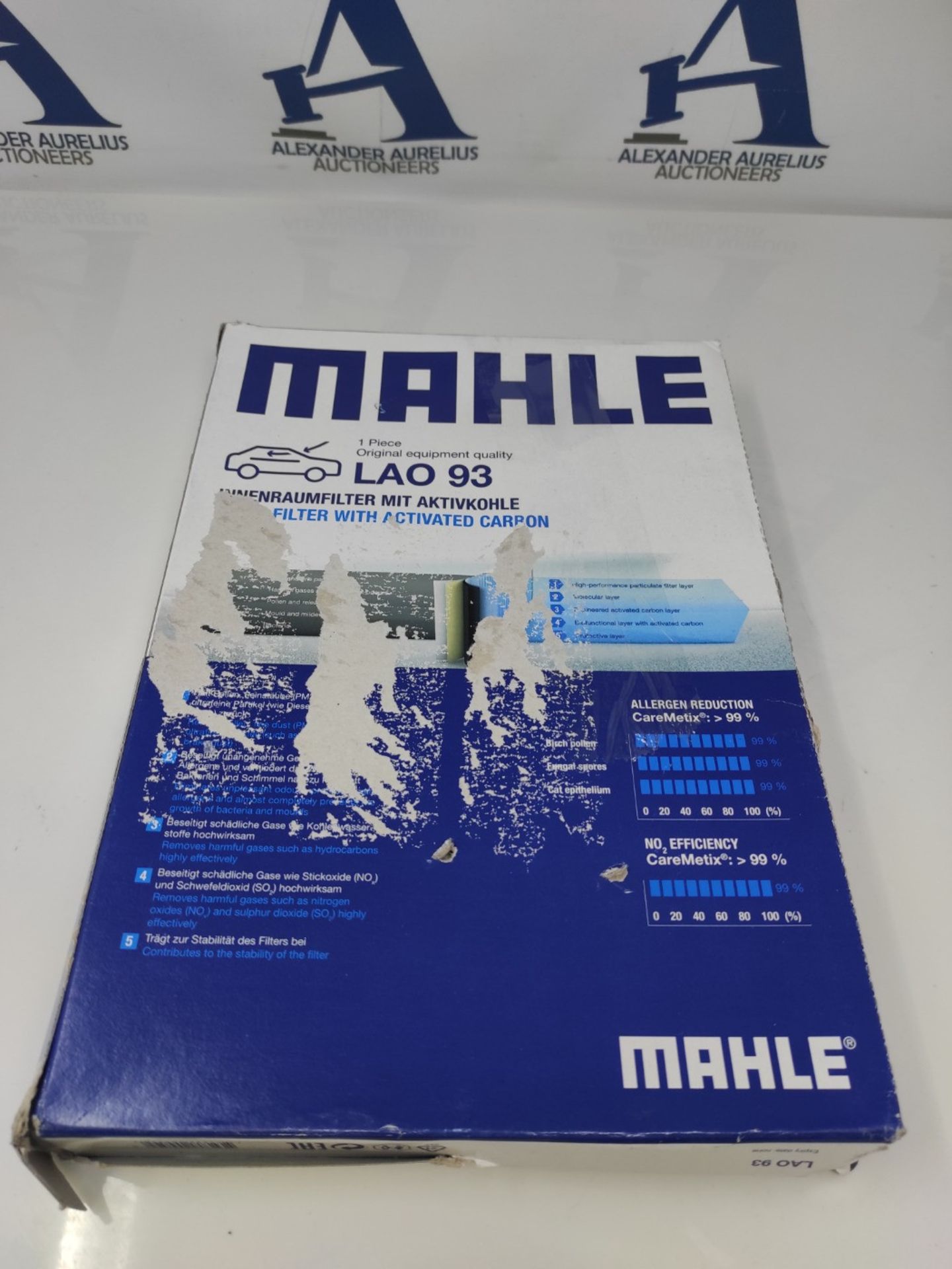 MAHLE LAO 93 Cabin Filter - Image 2 of 3