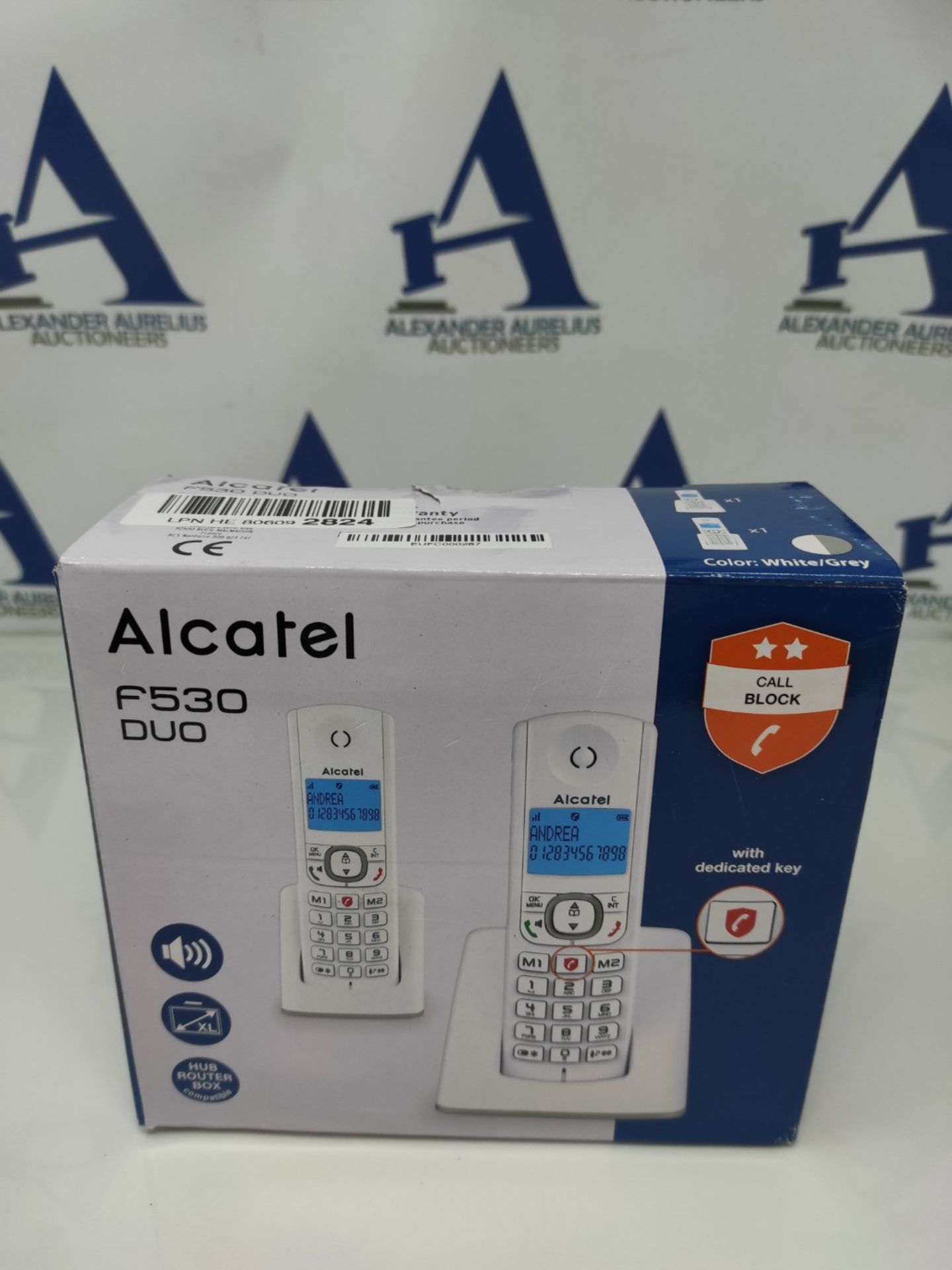 Alcatel F530 Duo, cordless phone with 2 handsets, call blocking, hands-free and two di - Image 2 of 3