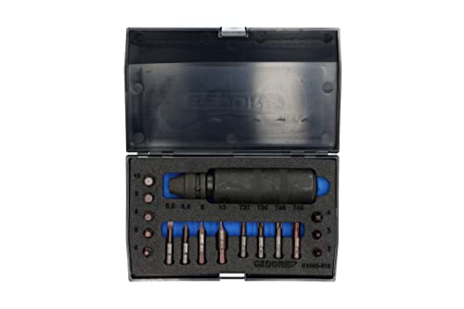 RRP £142.00 GEDORE Screw remover set, 18-piece, 1/2", Right and left, Hand-operated impact driver