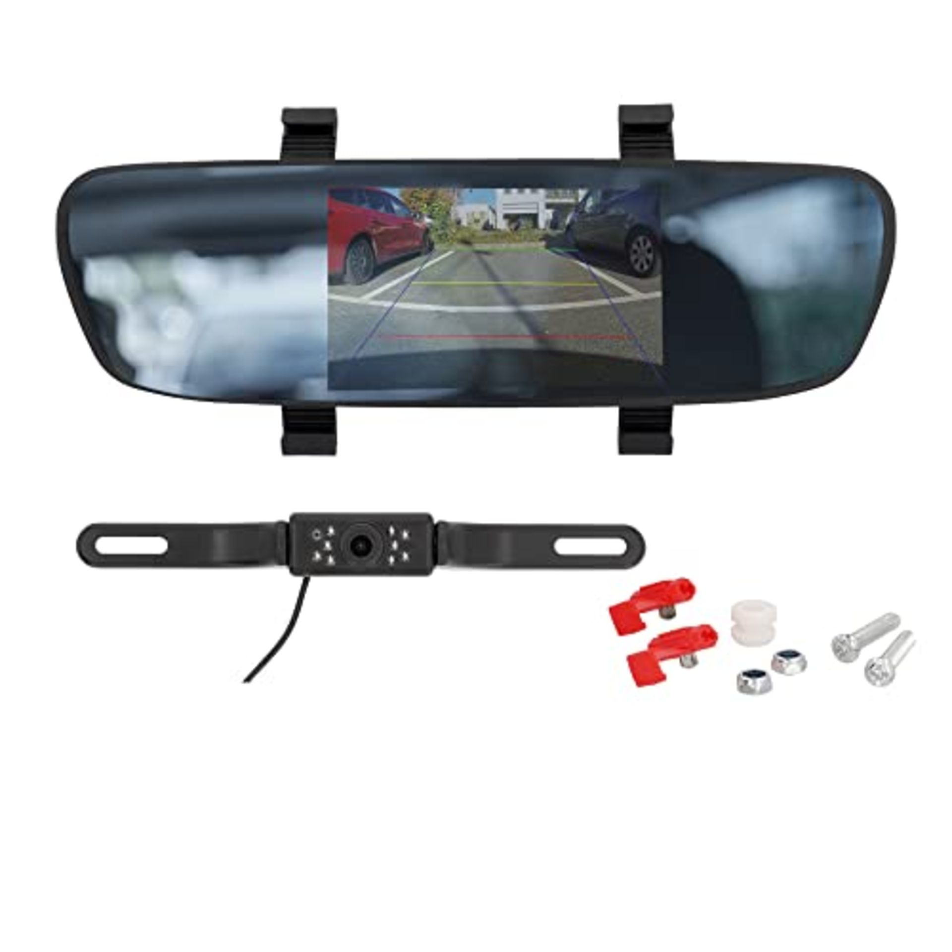 RRP £86.00 AEG Automotive Mirror Parking Camera SR5, Car Parking Assistance with Wireless Rearvie