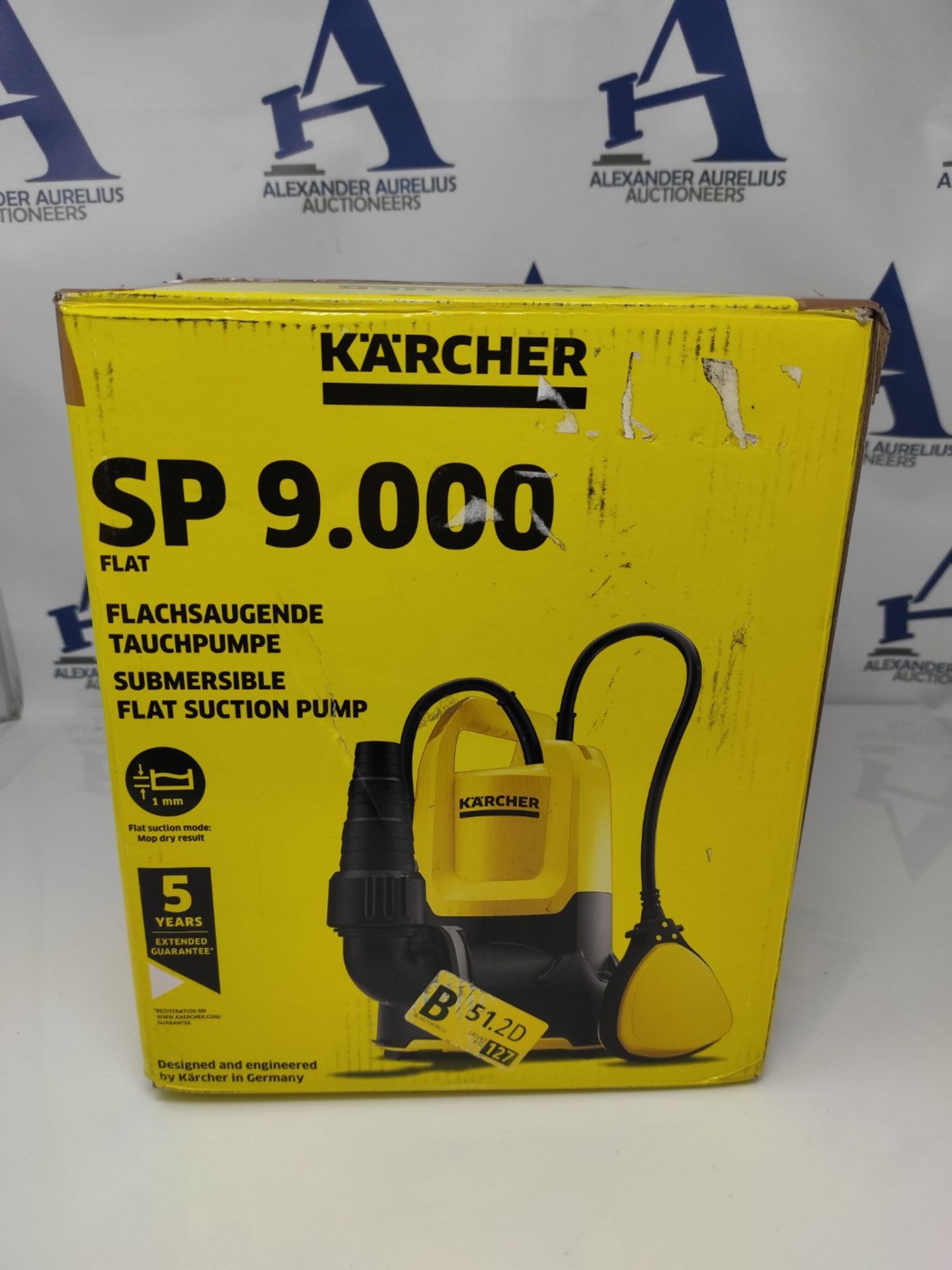 RRP £72.00 Kärcher SP 9.000 Flat Submersible Pump, Flow rate: 9,000 l/h, Maximum immersion depth