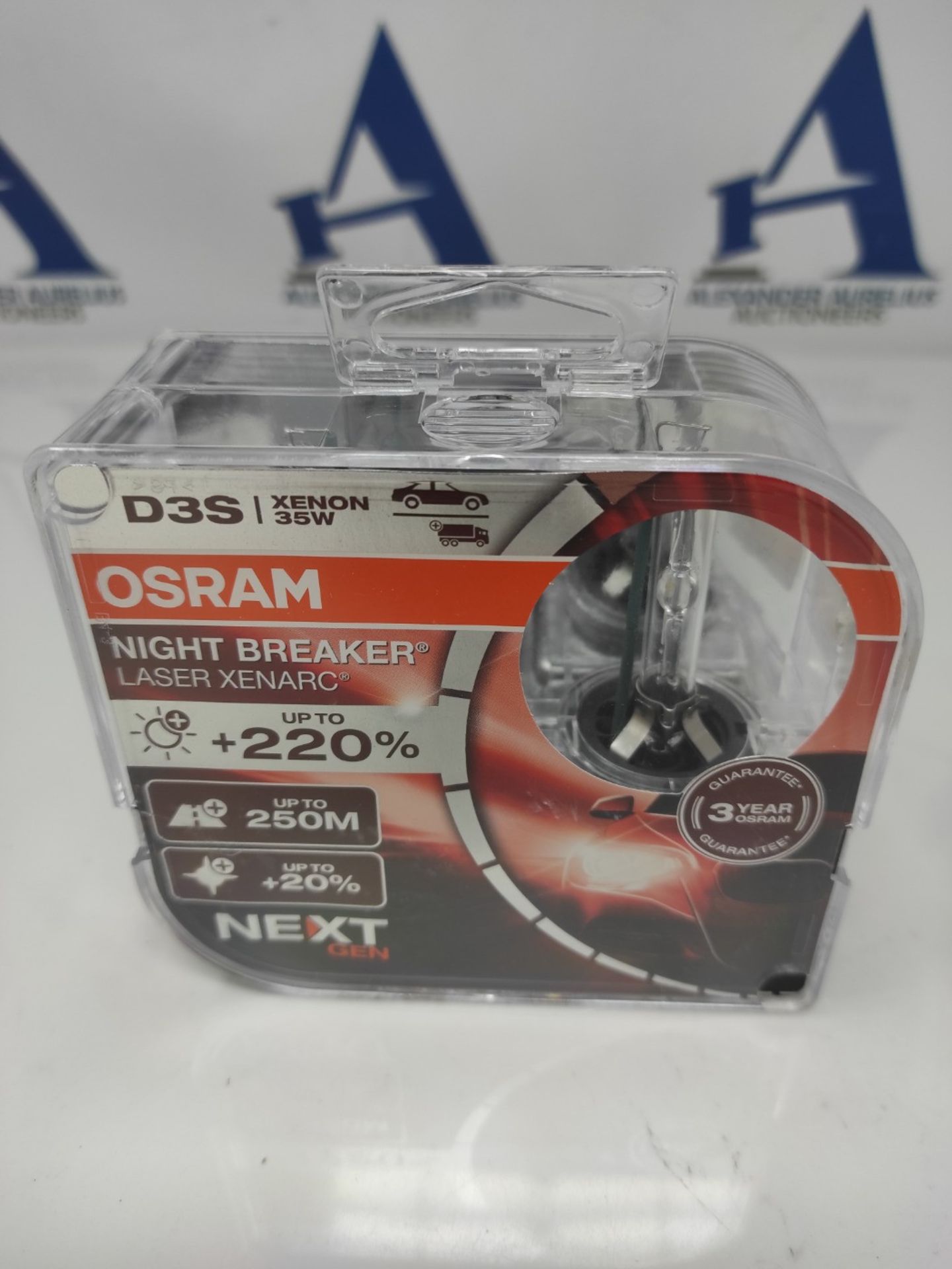RRP £169.00 OSRAM XENARC NIGHT BREAKER LASER D3S Next Generation, superior brightness +220%, HID x - Image 2 of 2
