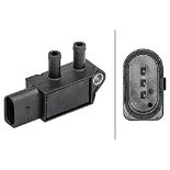 HELLA 6PP 009 409-161 Sensor, exhaust pressure - 3-pin connector - Bolted