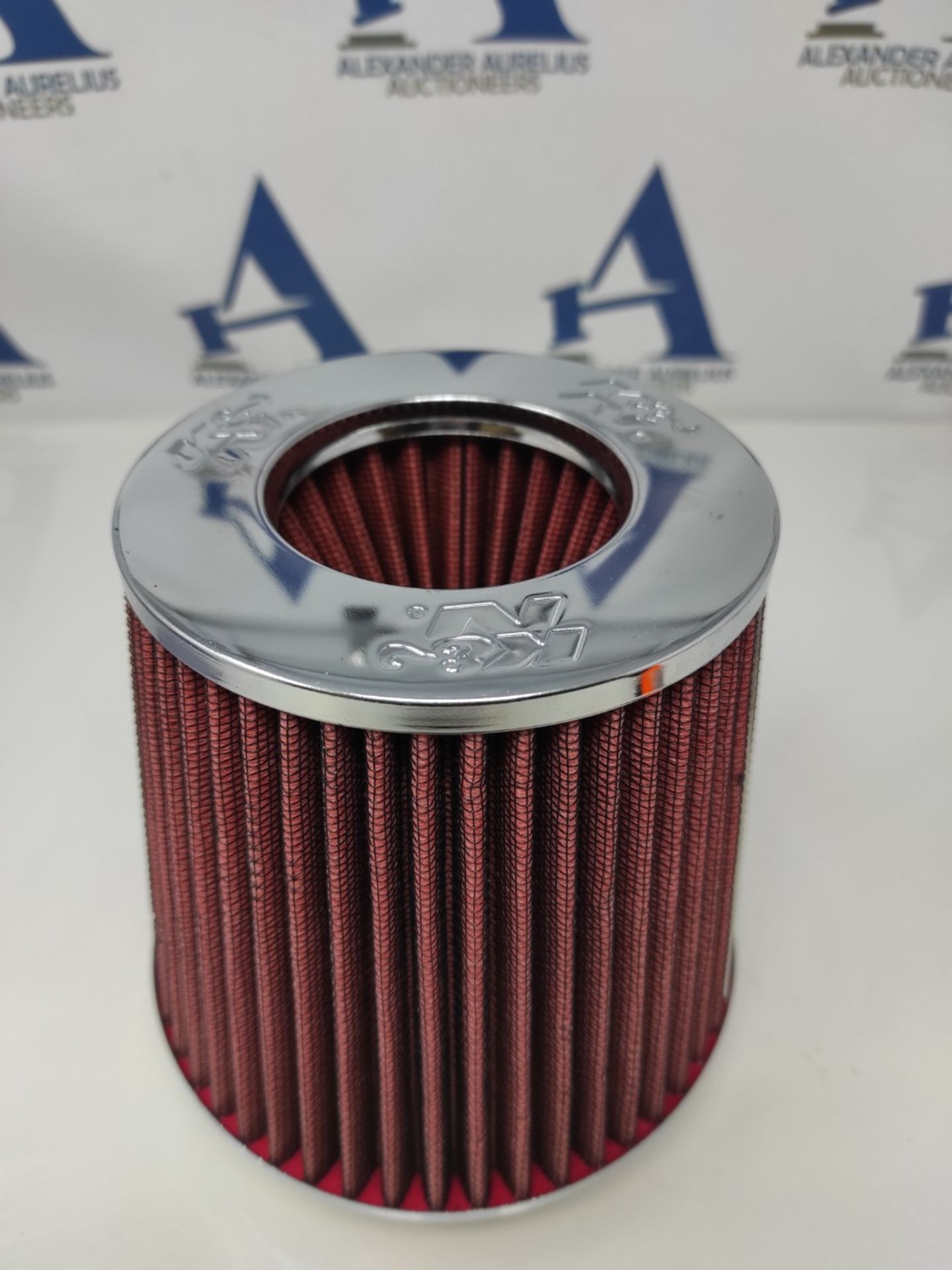 K&N RG-1001RD car and motorcycle universal air filter, chrome - Image 2 of 2