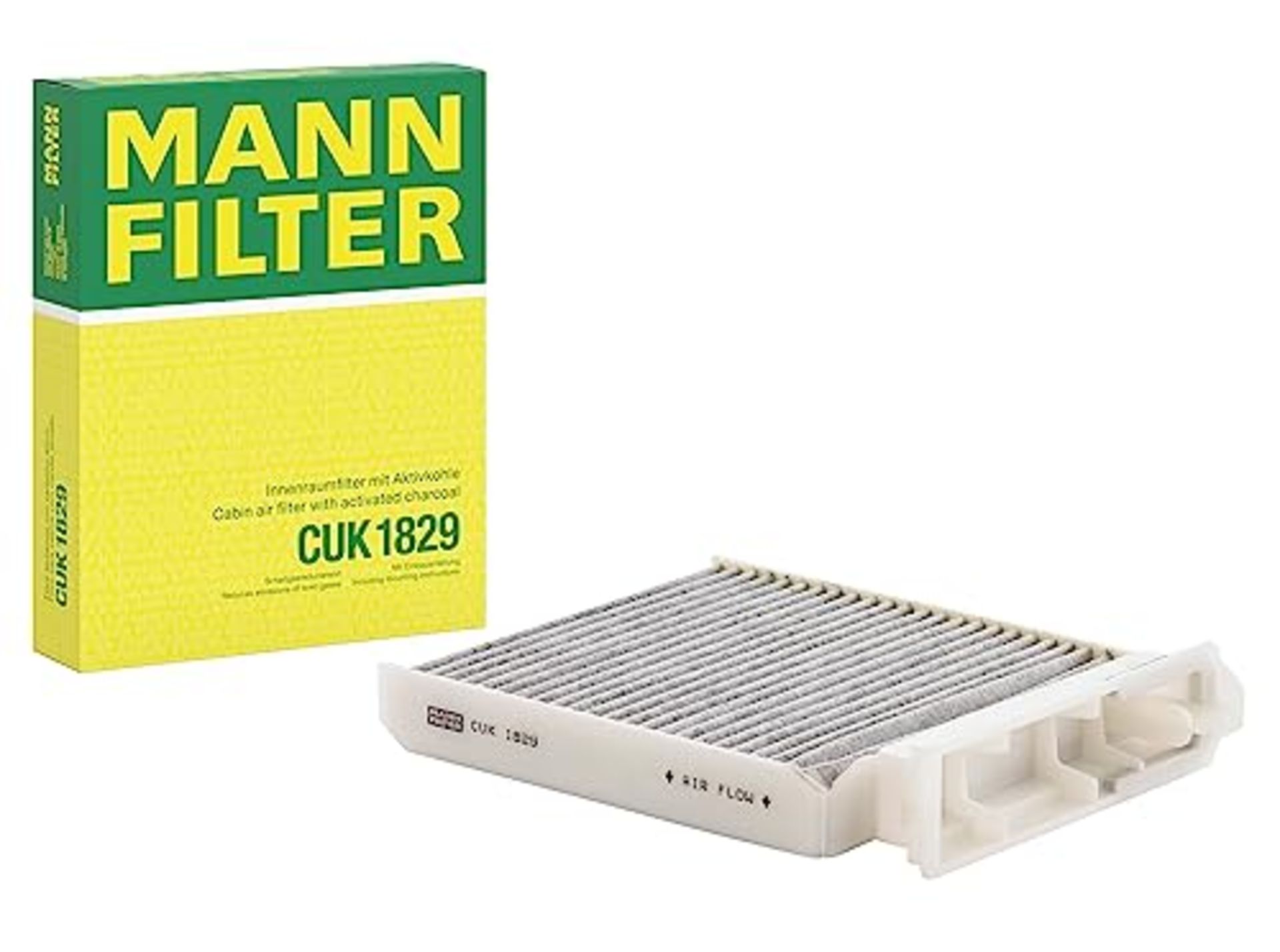 MANN-FILTER CUK 1829 Interior Filter - Pollen Filter with Activated Carbon - For Cars