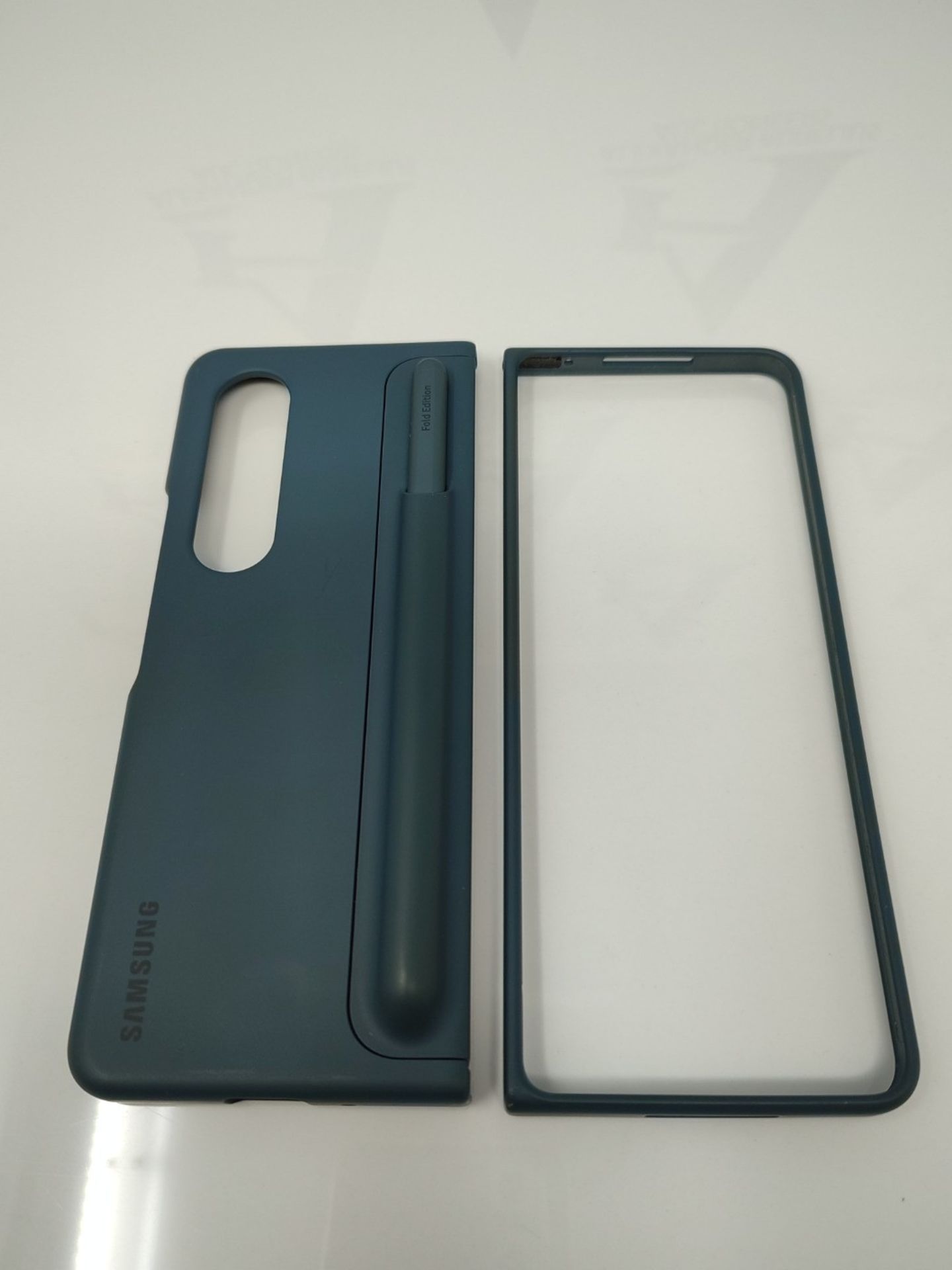 RRP £55.00 Samsung Galaxy Z Fold4 Official Standing Cover with Pen Grey Green - Bild 2 aus 2