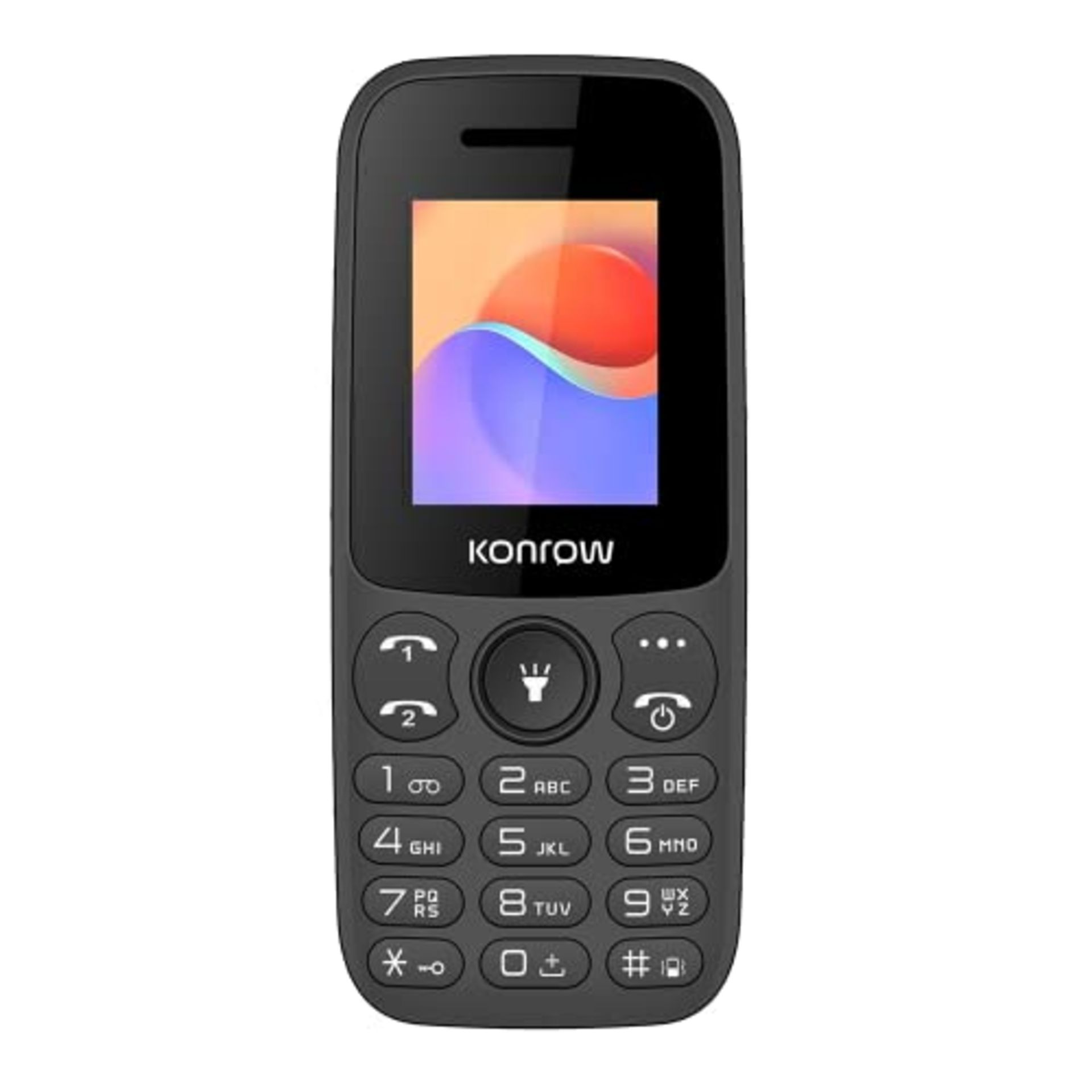 Konrow - Moby - 2G Dual SIM GSM Phone - 1.77" Screen, 32MB Expandable Memory, Bluetoot