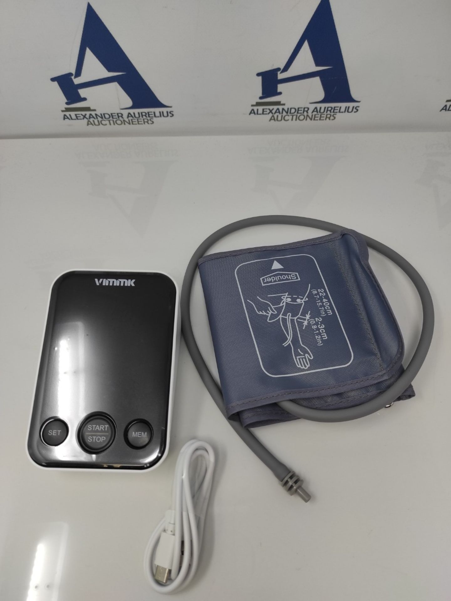 Vimmk Blood Pressure Monitor Upper Arm Digital Device High Blood Pressure LED Display,