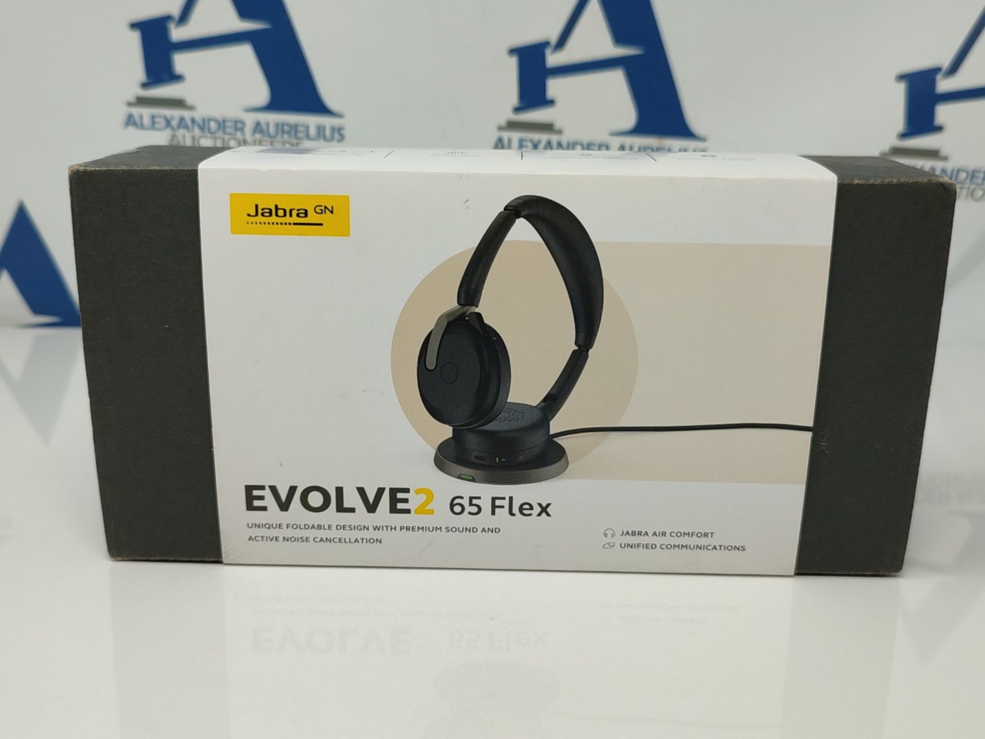 RRP £245.00 Jabra Evolve2 65 Flex - stereo headset with Bluetooth, wireless charging station, nois - Bild 2 aus 3