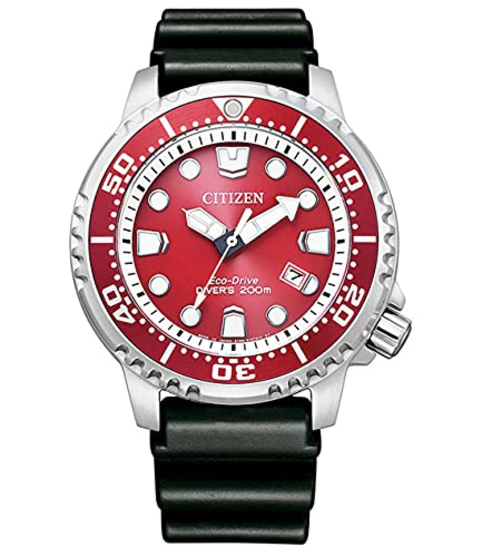 RRP £176.00 CITIZEN Men's Analog Quartz Watch with Rubber Strap BN0159-15X