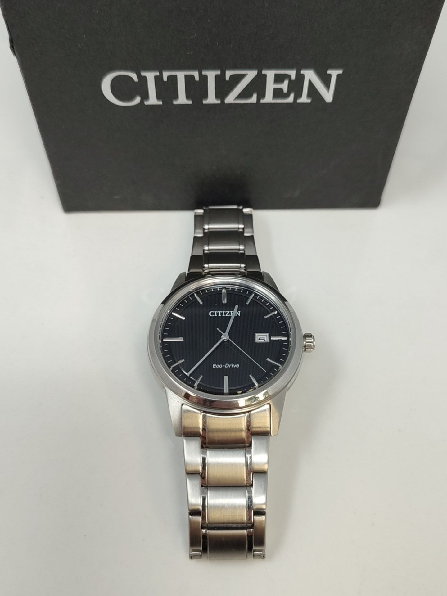 RRP £117.00 CITIZEN Men's Analog Quartz Watch with Stainless Steel Bracelet AW1231-07E, Black - Image 2 of 3