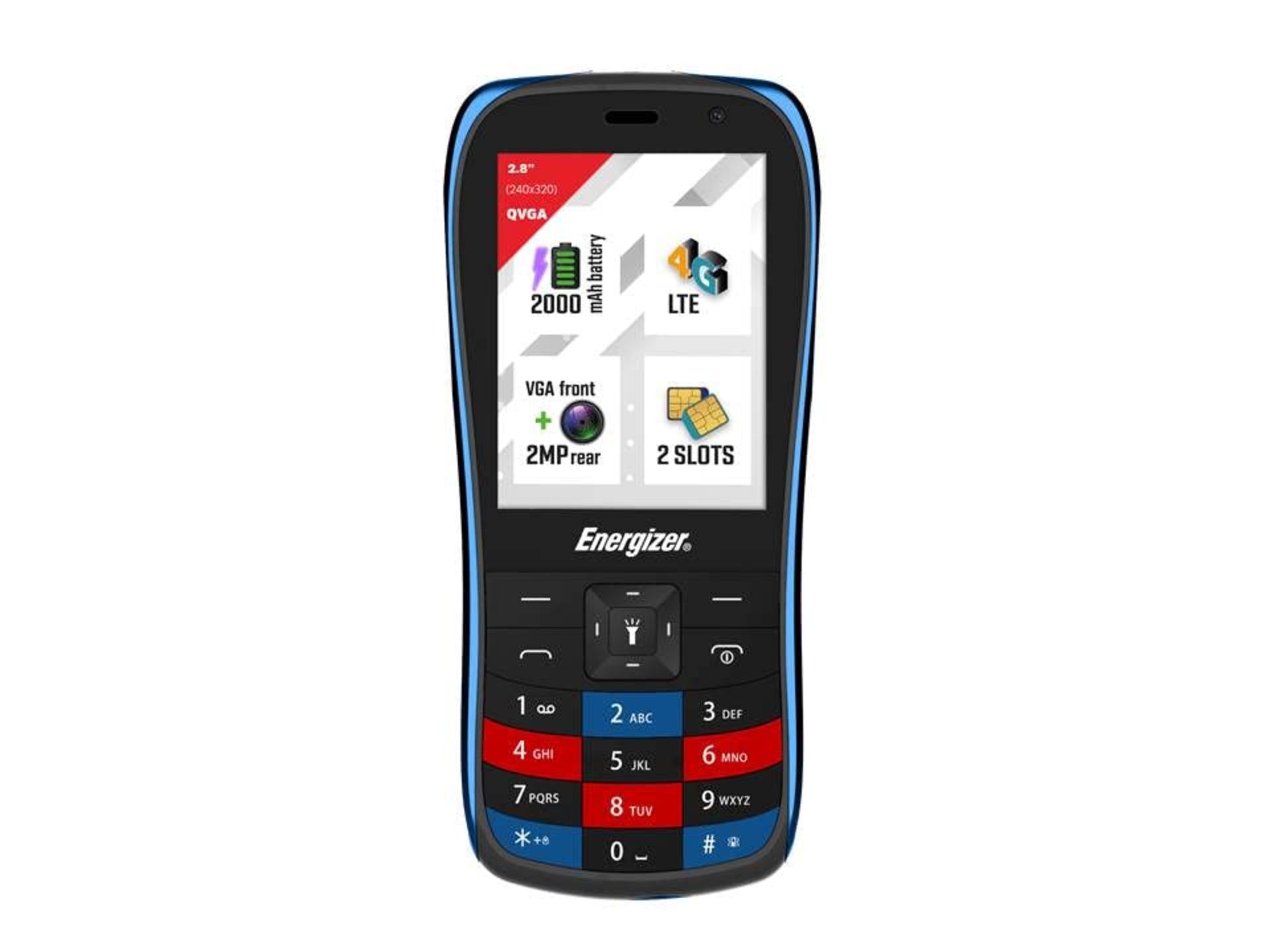 Energizer - Mobile Physical Keyboard E284S - 4G - Dual Sim (Nano SIM) - 3 Year Warrant