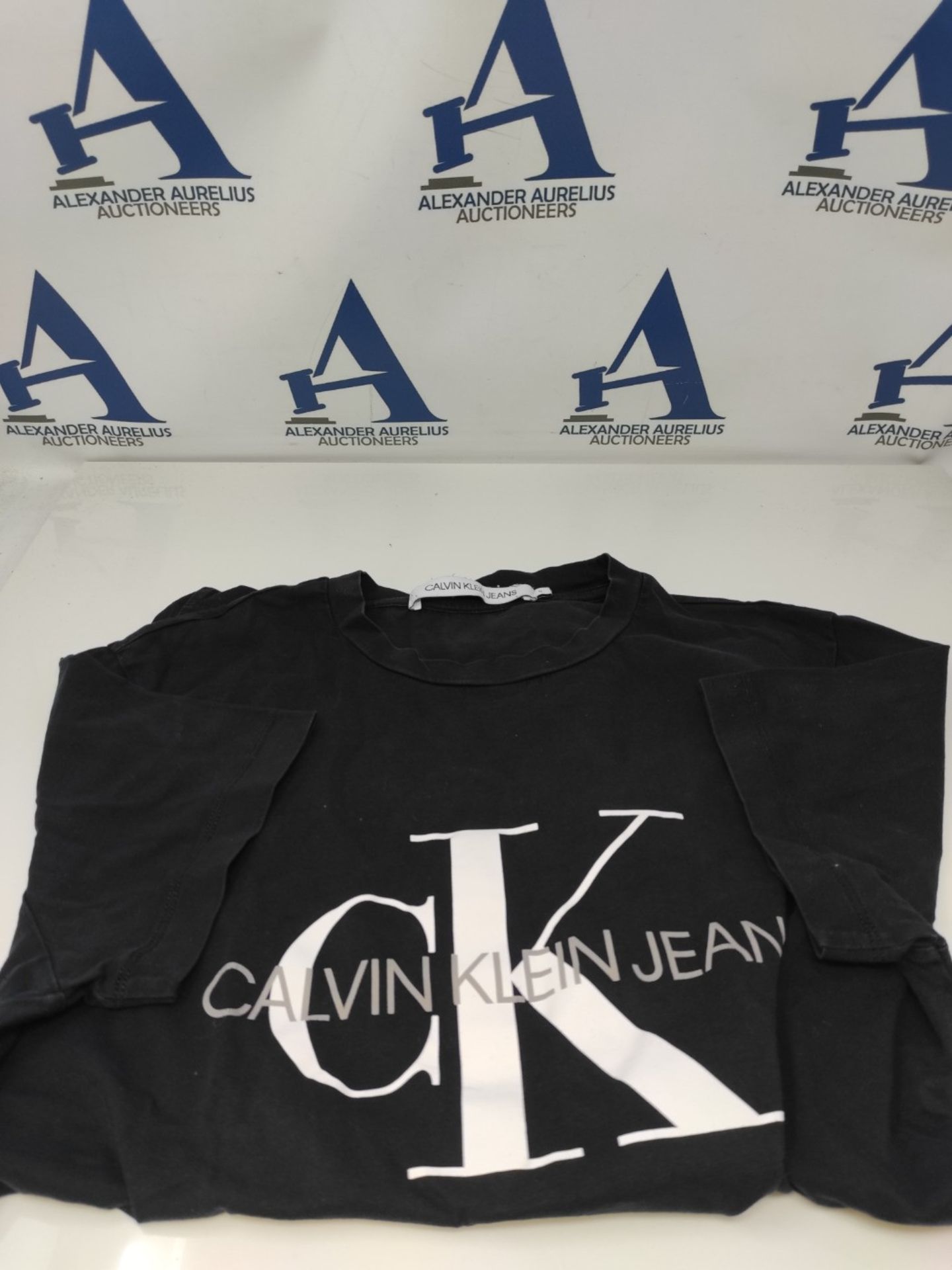 Calvin Klein Jeans Men's T-Shirt Short Sleeve Core Monologue Slim Fit, Black (Ck Black - Image 2 of 3