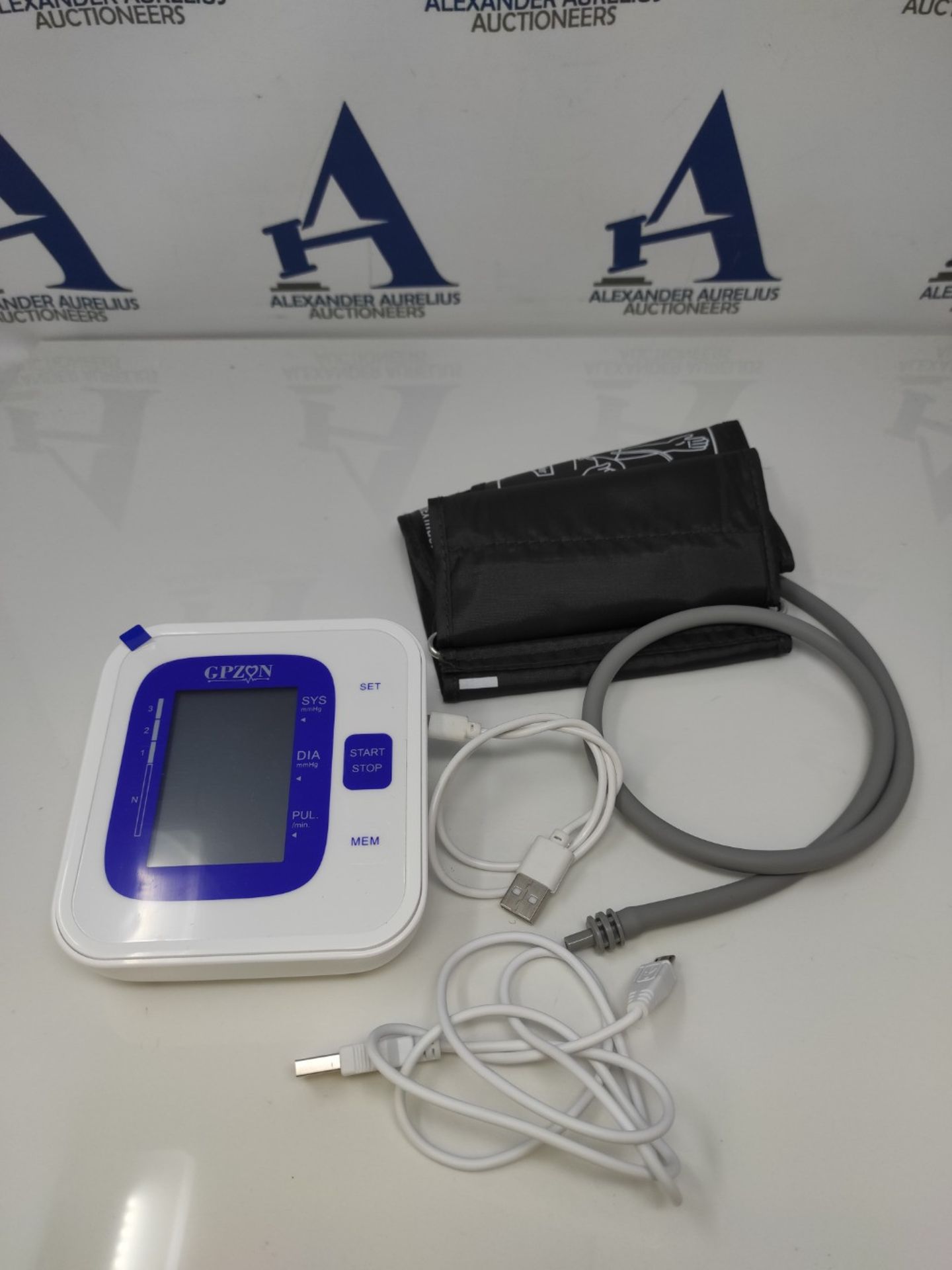 Gpzon B26 Arm Blood Pressure Monitor Cuff Machine BP Cuff, Accurate Automatic Kit for - Bild 2 aus 2