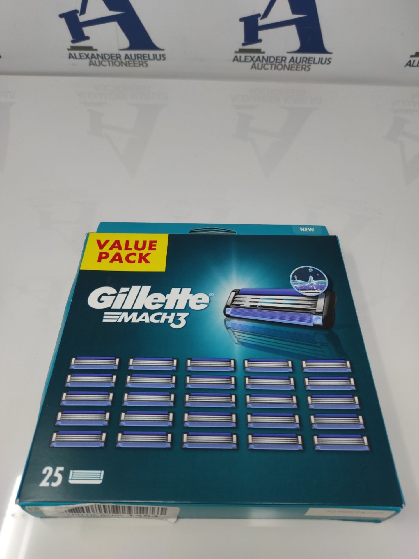 [NEW] Gillette Mach3 Razor Blades, 25 replacement blades for men's wet razors with 3 b
