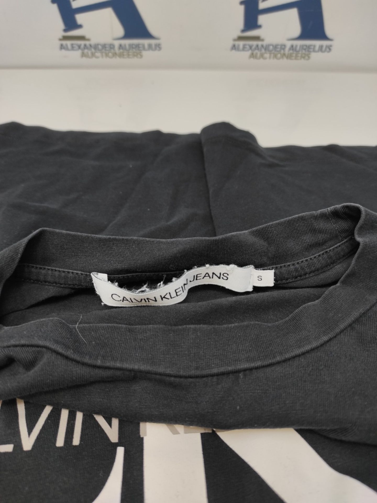 Calvin Klein Jeans Men's T-Shirt Short Sleeve Core Monologue Slim Fit, Black (Ck Black - Image 3 of 3