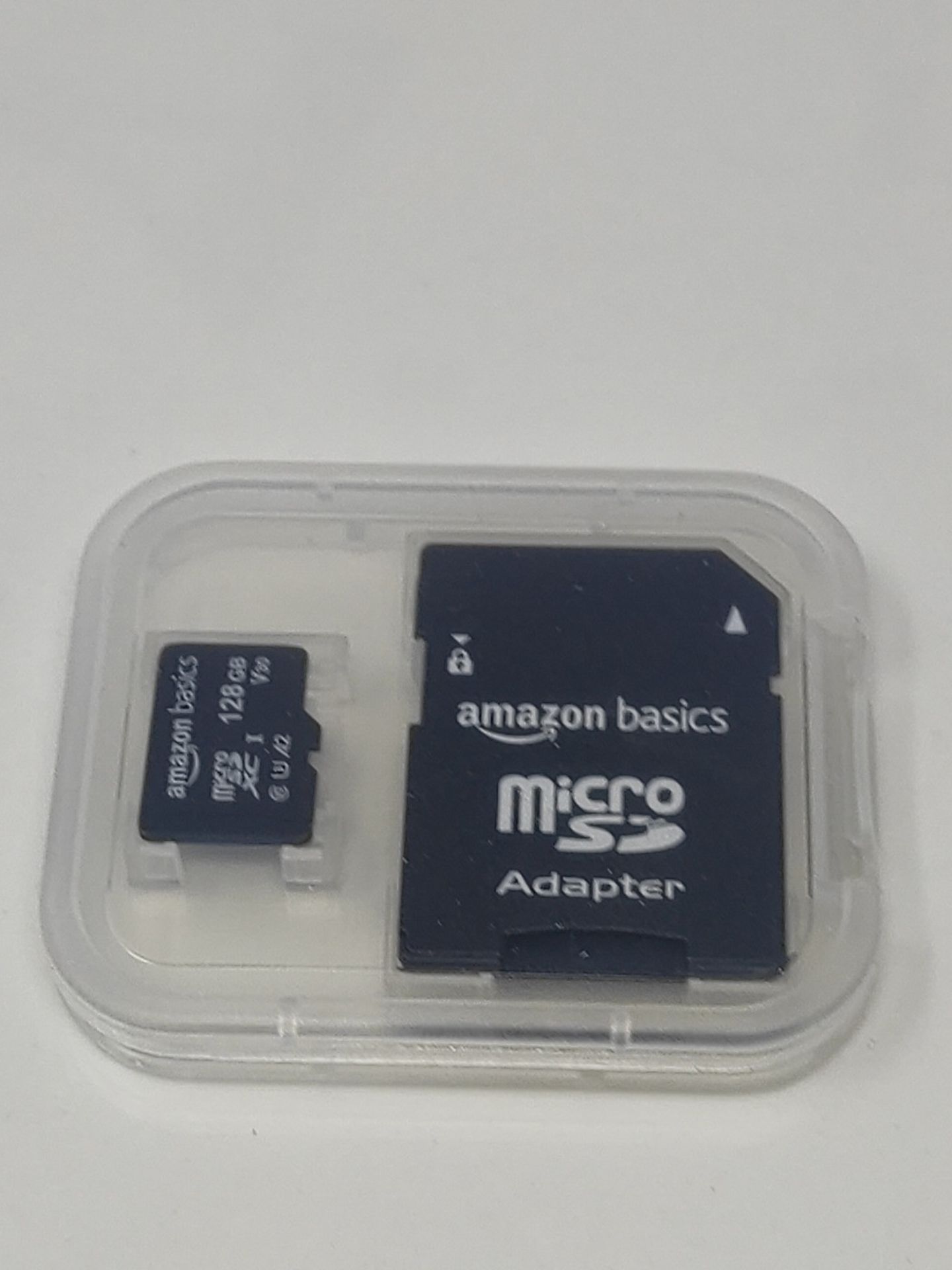 Amazon Basics MicroSDXC Memory Card, 128 GB, with SD Adapter, A2, U3, maximum read spe - Image 2 of 3