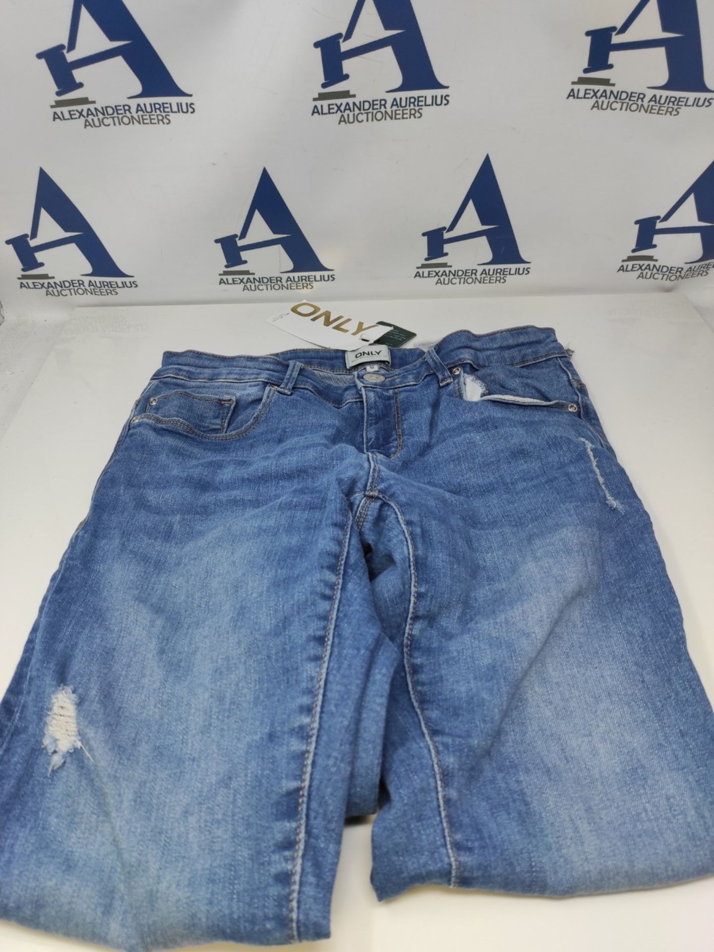 ONLY ONLCORAL SL SK DEST BJ759 Jeans, Medium Light Blue, 29W x 32L Women - Image 2 of 3