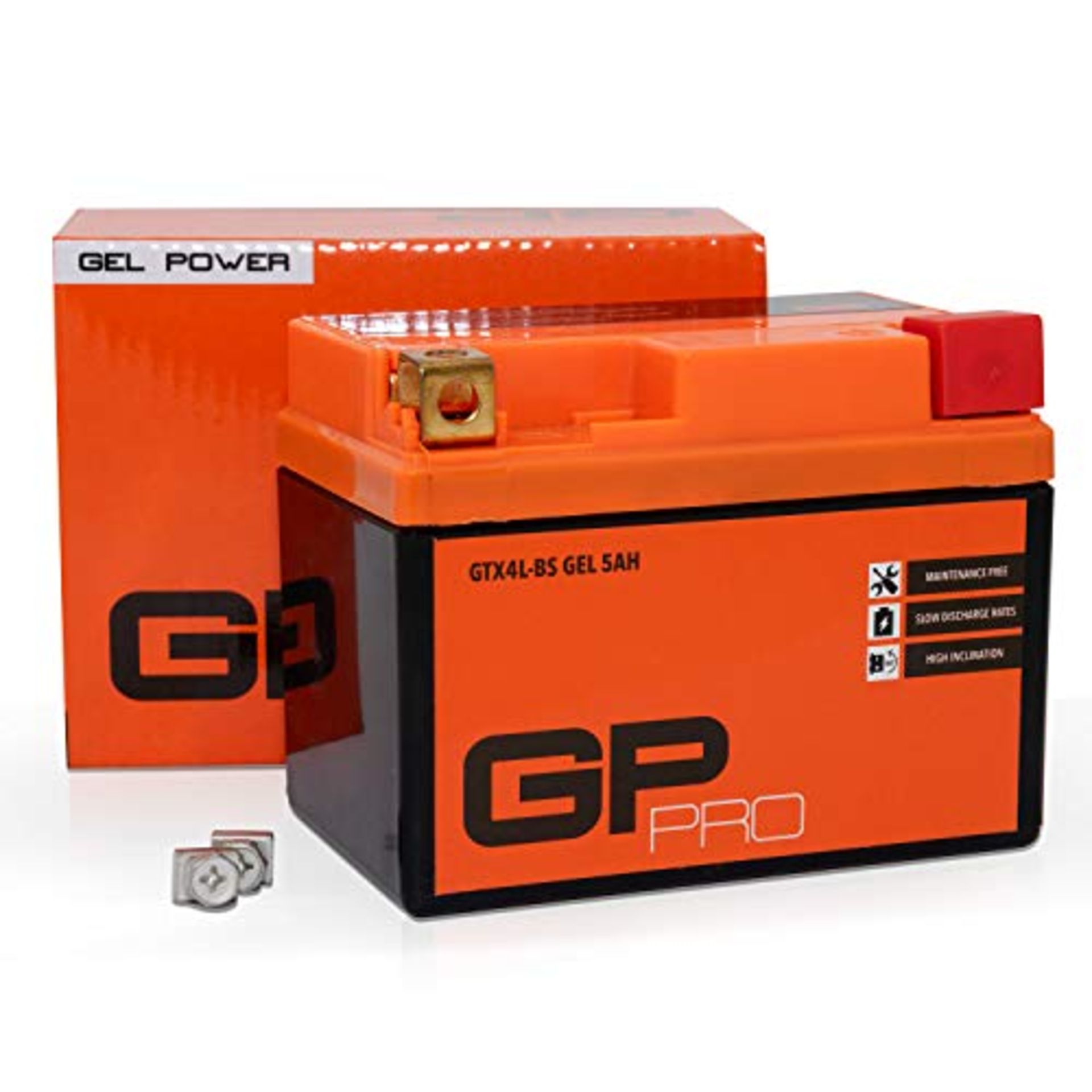 GP-PRO Gel Battery 12V 5Ah GTX4L-BS (similar to YB4L-B / YTX5L-BS / YTX4L-BS)