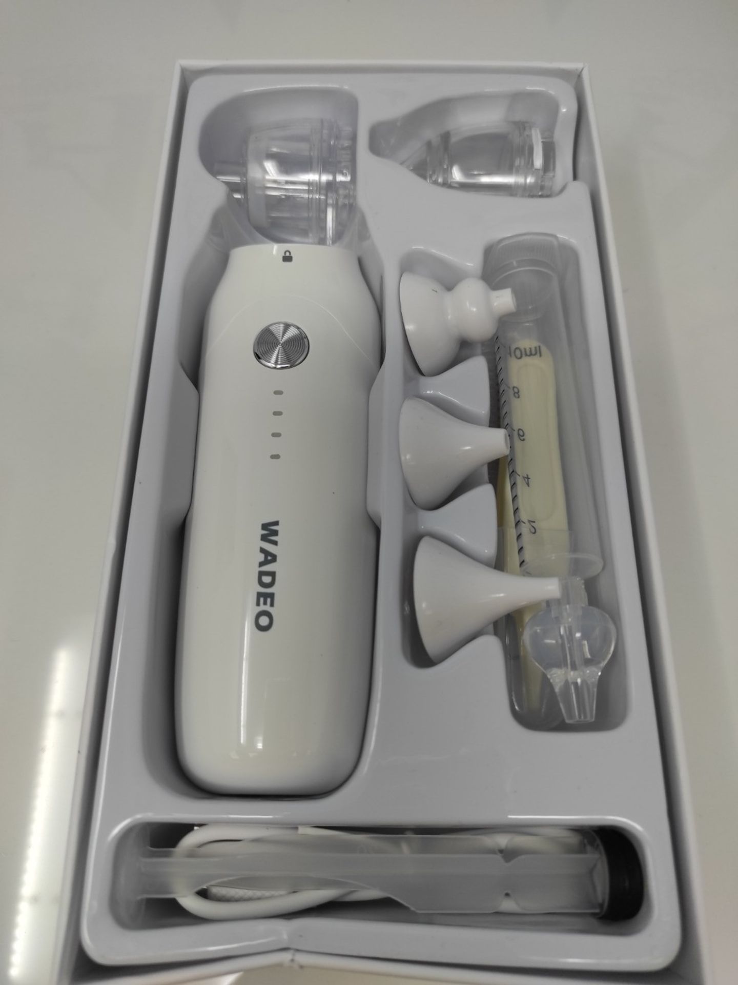 WADEO Baby Nasal Aspirator Electric, Nasal Mucus Aspirator for Babies with 3 adjustabl - Image 2 of 2