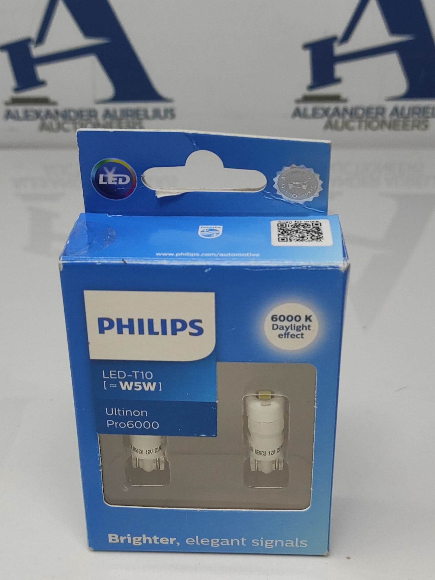 Philips Ultinon Pro6000 LED T10 automotive signaling lamp (W5W), 6,000K cool white - Image 2 of 3