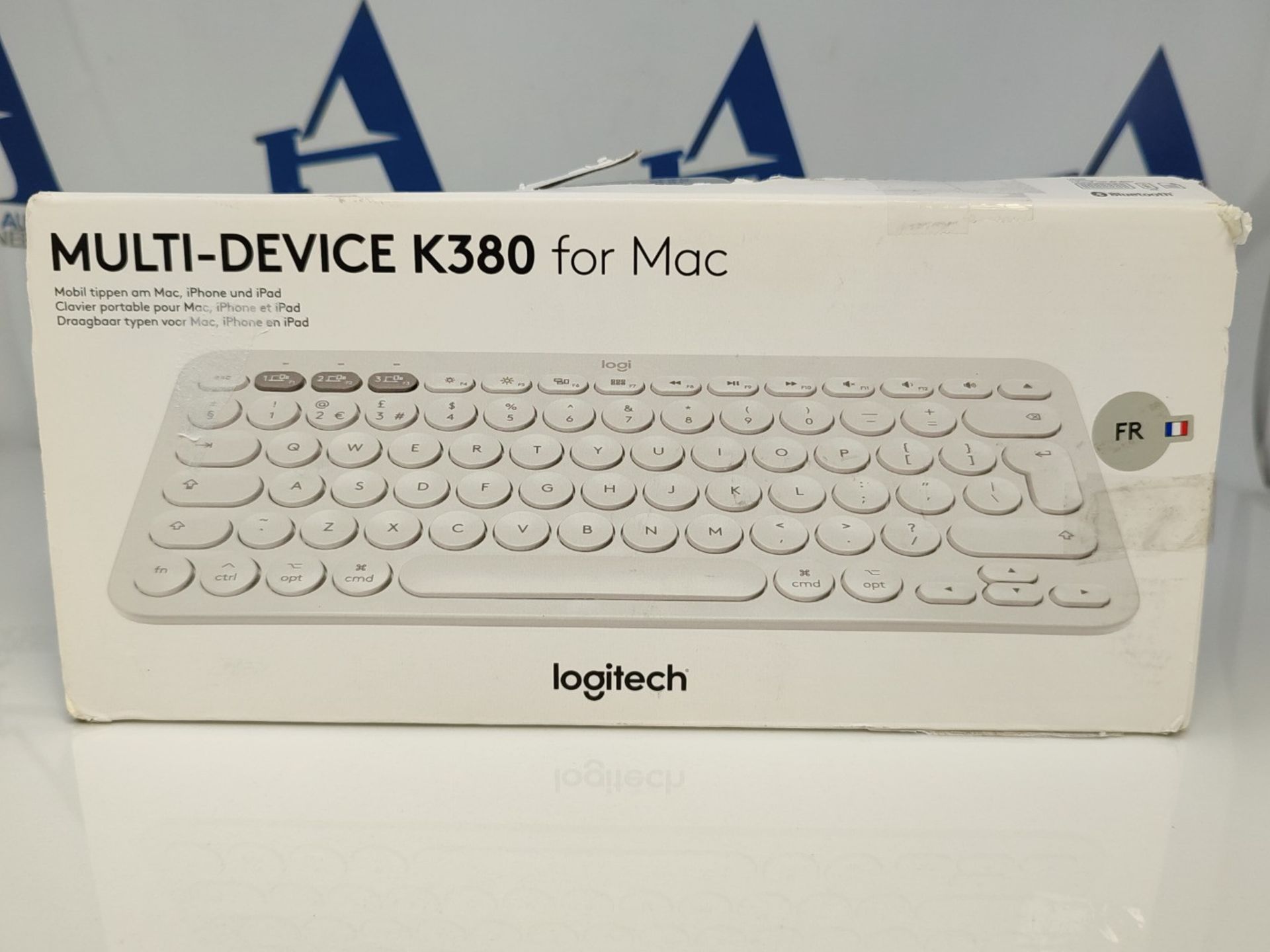 RRP £66.00 LOGITECH - INPUT DEVICES K380 F. MAC MULTI-DEVICE BTKEYB - OFFWHITE - FRA - CENTRAL - Image 2 of 3