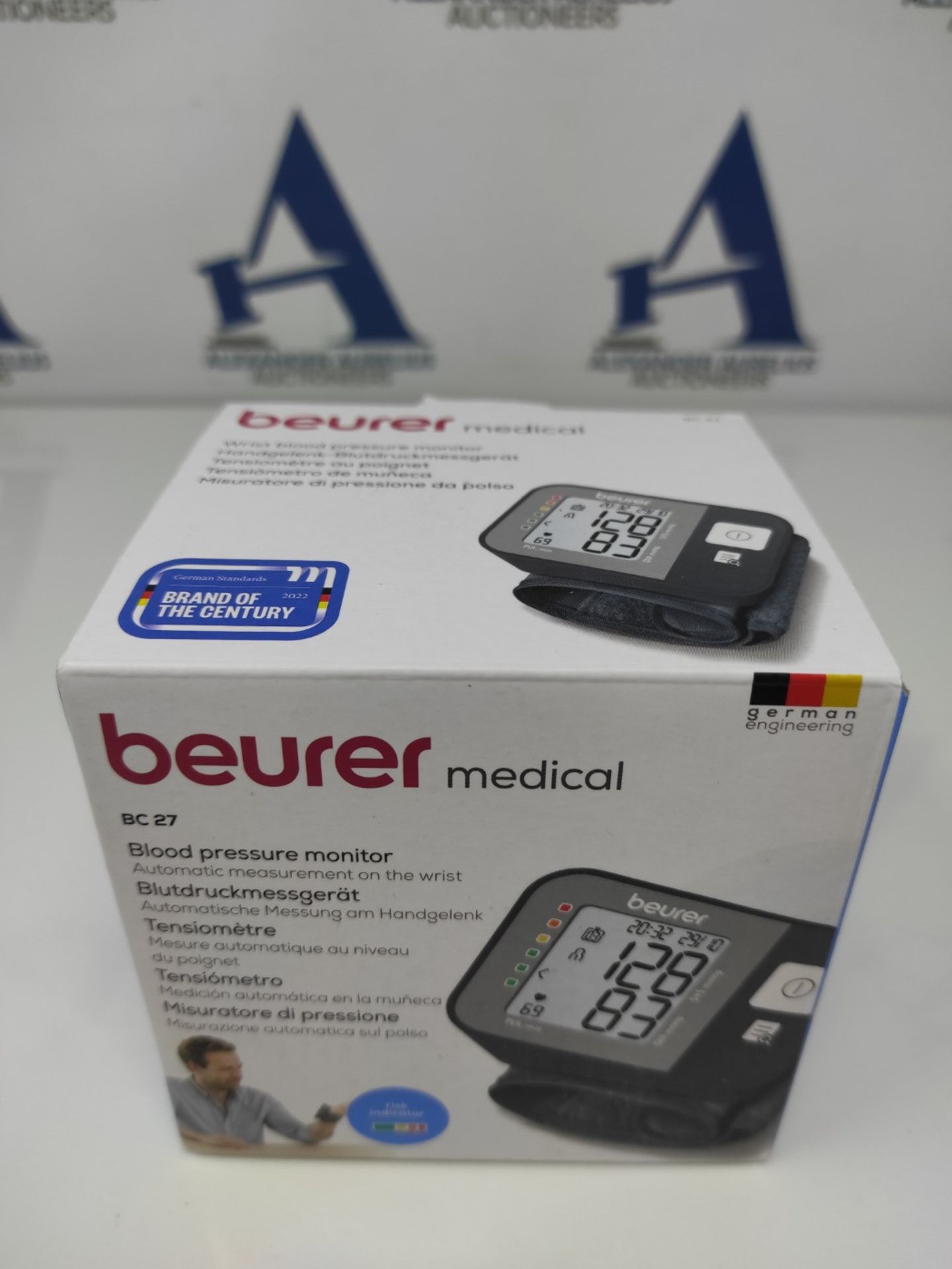Beurer BC 27 Wrist Blood Pressure Monitor with Arrhythmia Detection, Fully Automatic M - Image 2 of 3