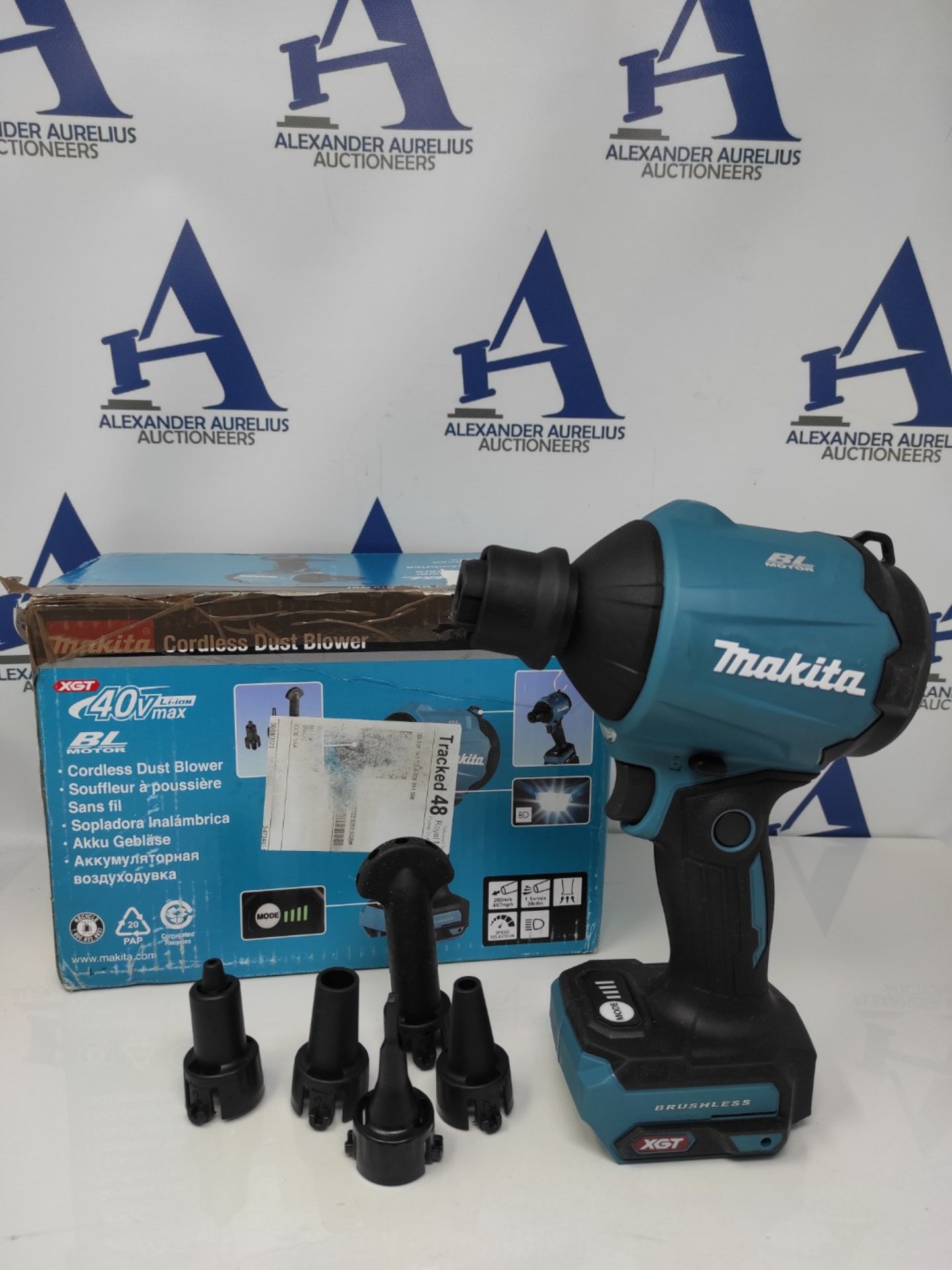 RRP £116.00 Makita AS001GZ 40V Max Li-ion XGT Brushless Dust Blower, Batteries and Chargers Not In - Image 2 of 3