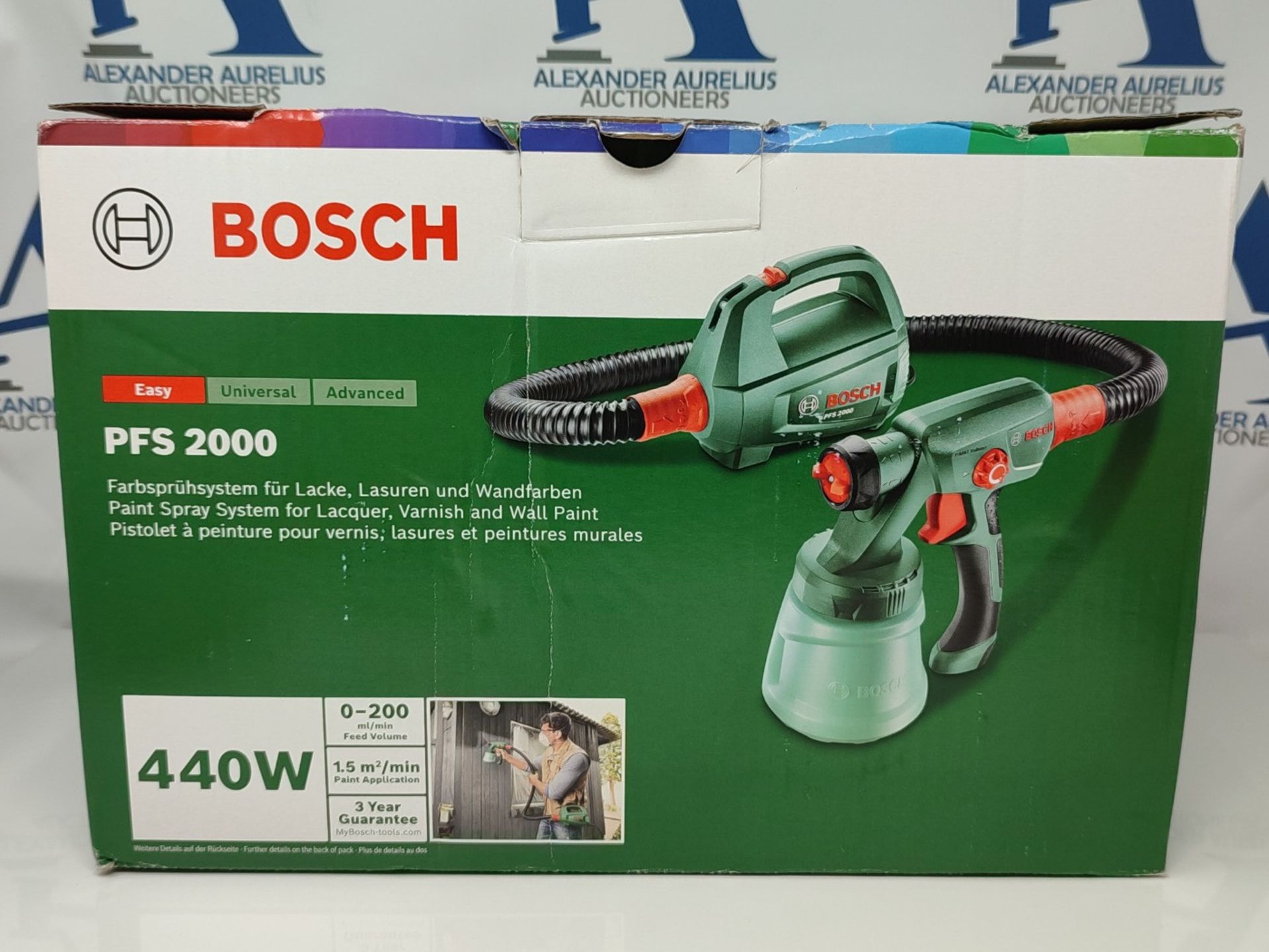 RRP £78.00 Bosch Home and Garden Electric Paint Spray System PFS 2000 (440 W, in carton packaging - Bild 2 aus 3