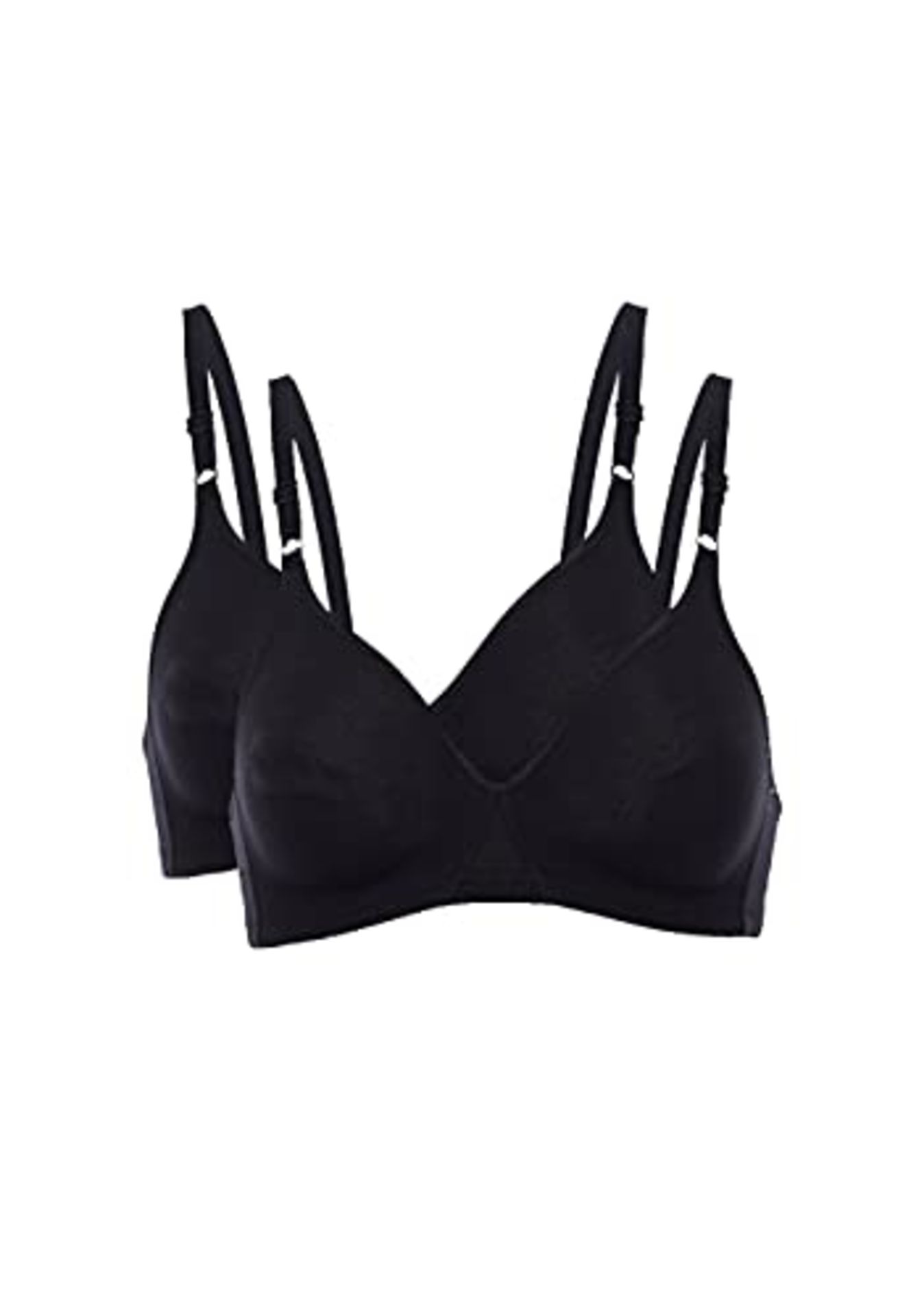 Lovely Wire-Free Cotton Line Bra for Women x2