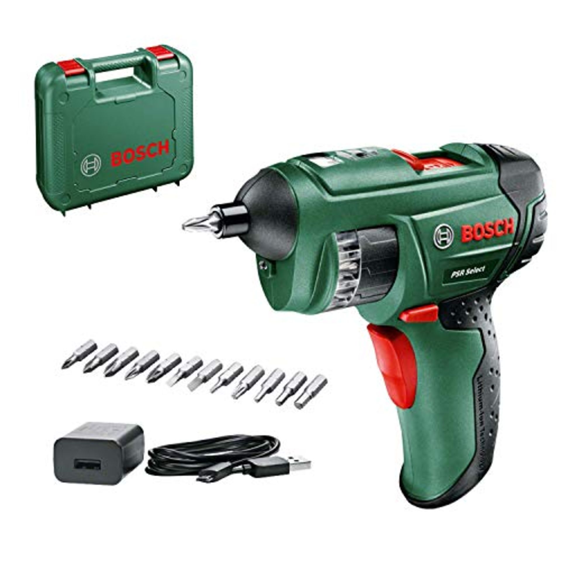 [INCOMPLETE] Bosch Home and Garden Cordless Screwdriver PSR Select (with Integrated 3.