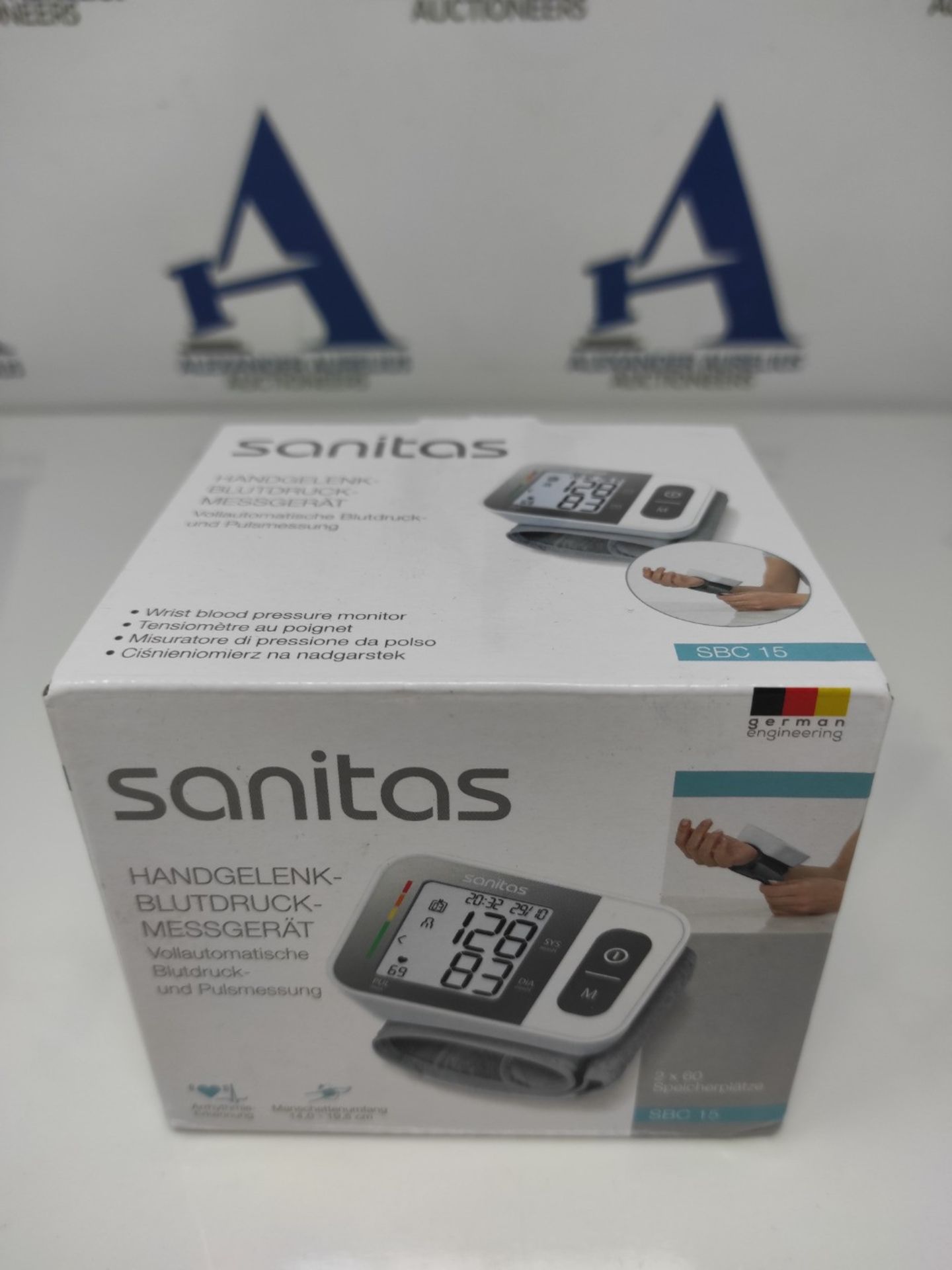 Sanitas SBC 15 wrist blood pressure monitor, fully automatic blood pressure and pulse - Image 2 of 3