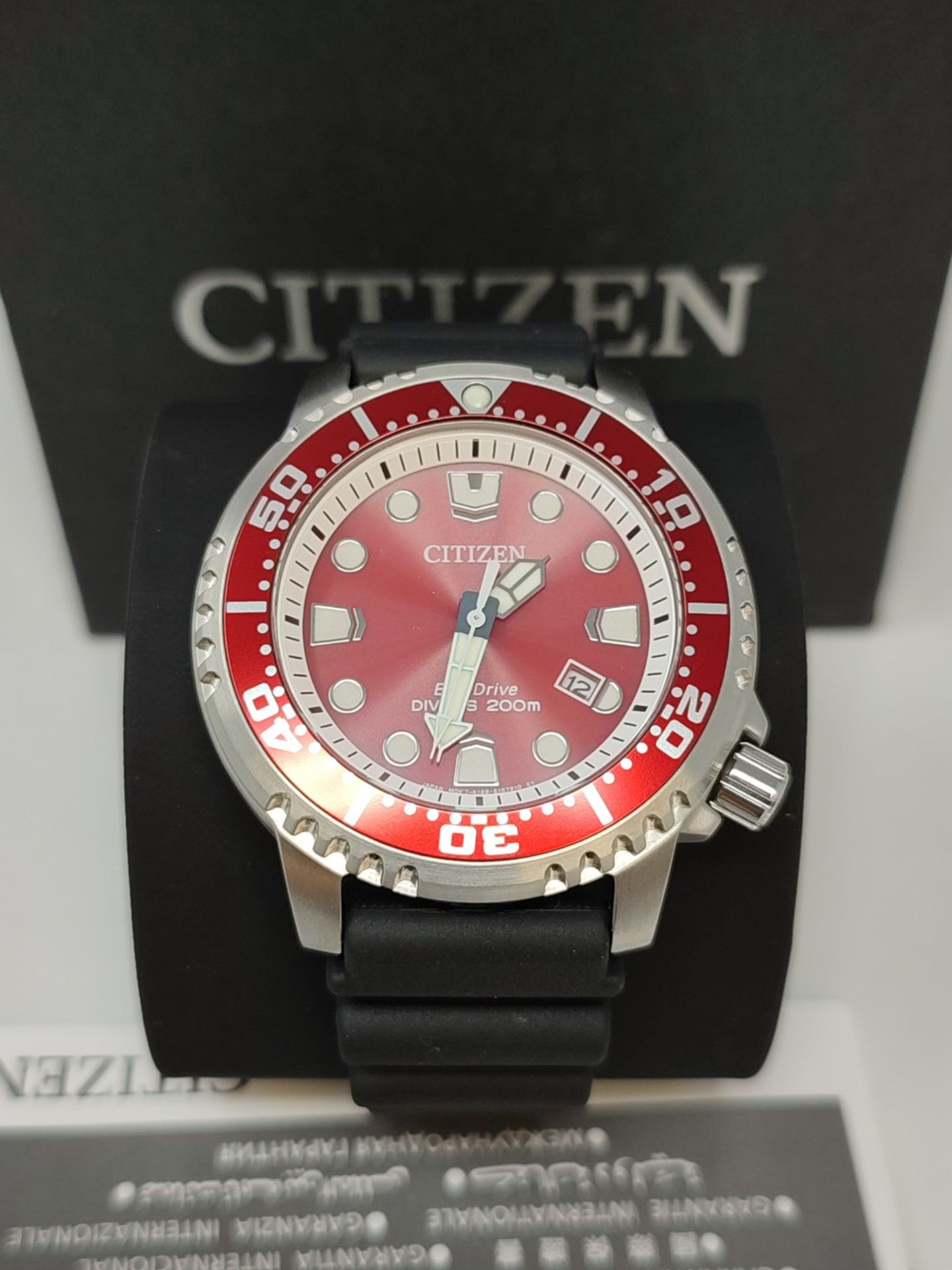 RRP £176.00 CITIZEN Men's Analog Quartz Watch with Rubber Strap BN0159-15X - Image 2 of 3