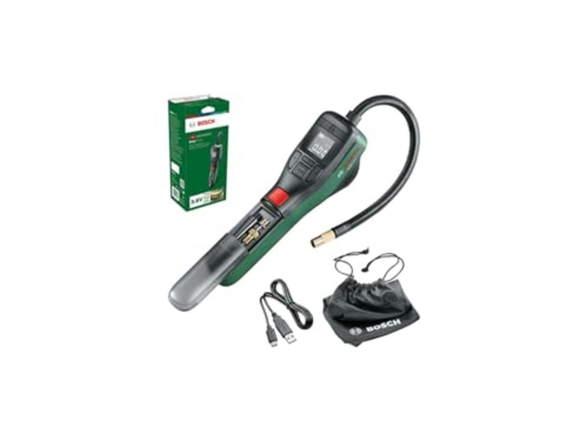 RRP £69.00 Bosch Home and Garden Cordless Pneumatic Pump Bosch - EasyPump (comes with 1 textile b