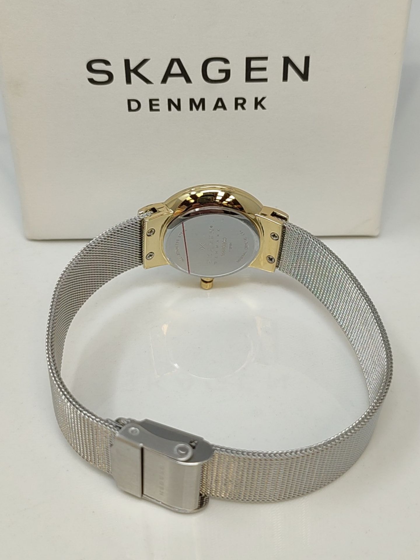 RRP £53.00 Skagen women's watch Freja Lille, two-hand movement, 26mm gold stainless steel case wi - Image 3 of 3