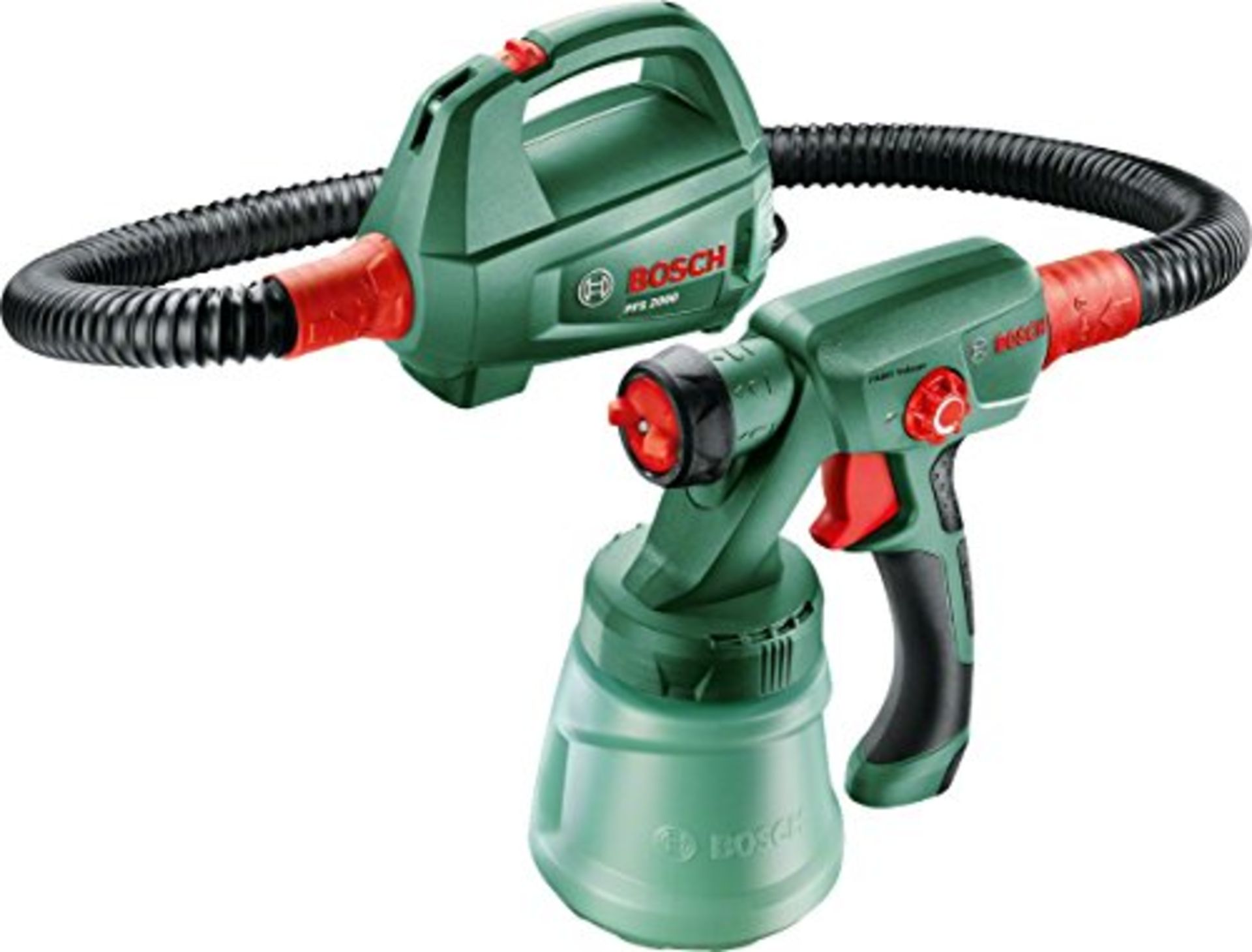 RRP £78.00 Bosch Home and Garden Electric Paint Spray System PFS 2000 (440 W, in carton packaging