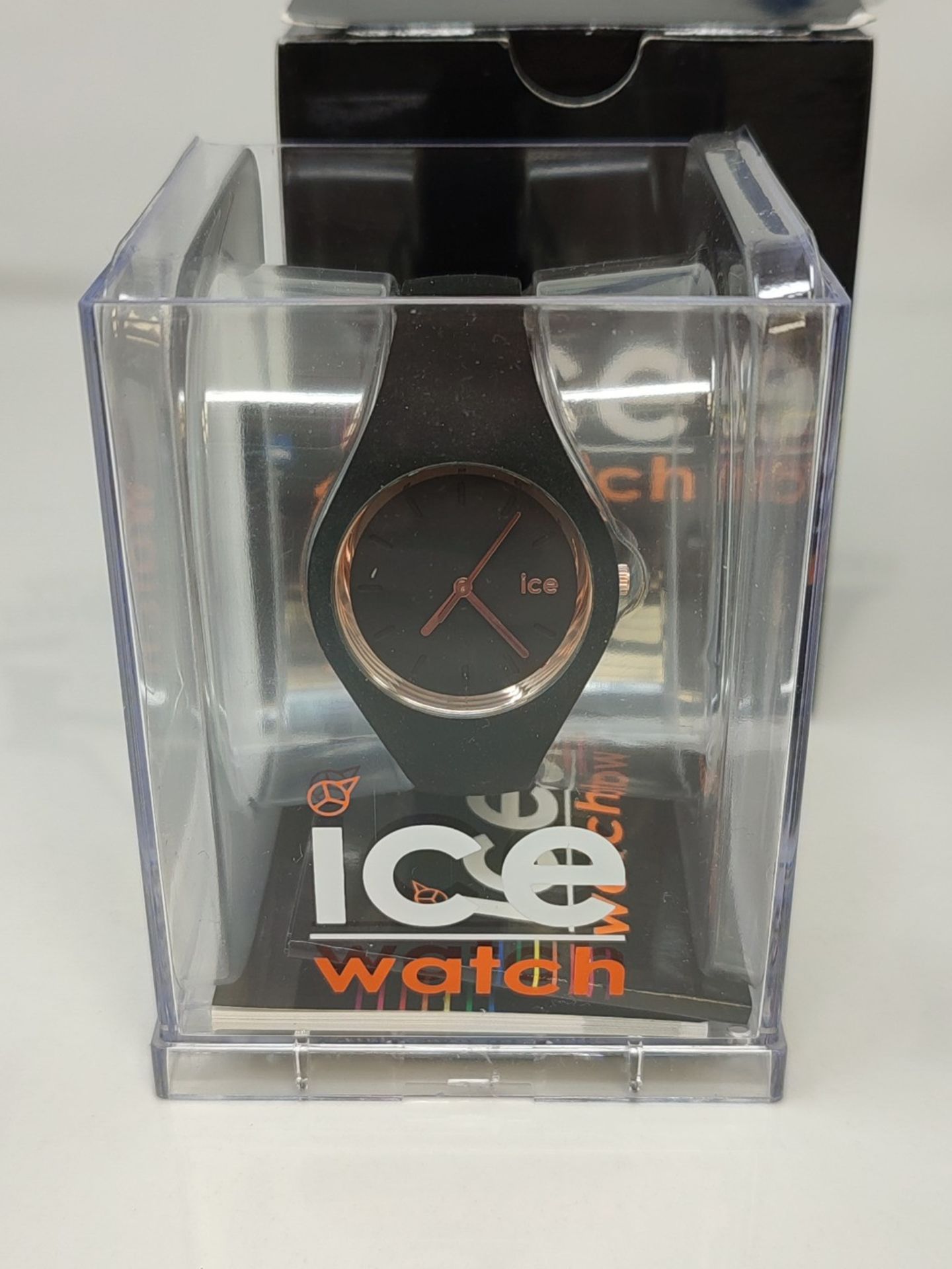 RRP £89.00 ICE-WATCH - Ice Glam Black Rose-Gold - Black Watch for Women with Silicone Bracelet - - Image 3 of 3