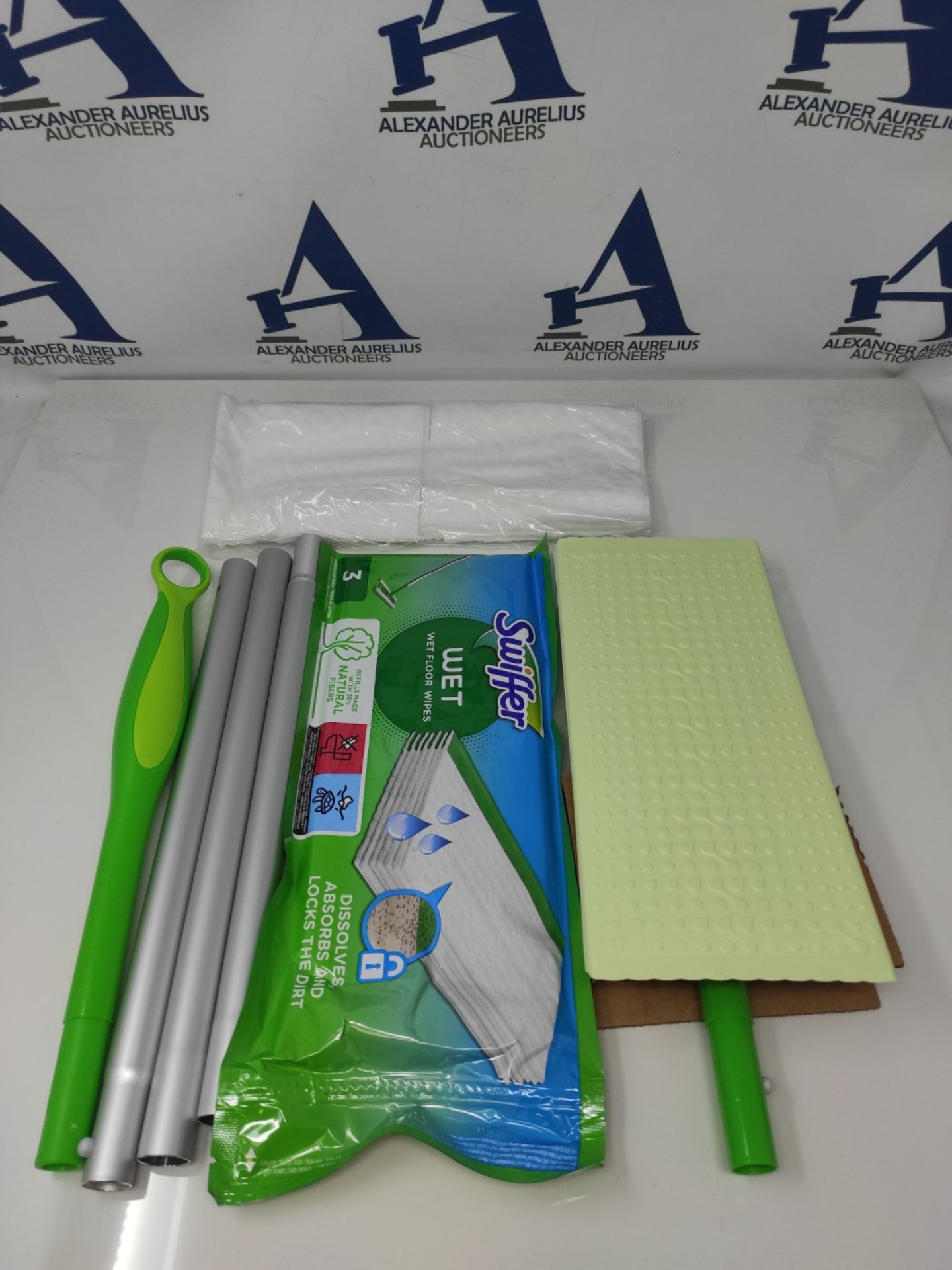 Swiffer Complete Kit Mop, 8 Dry Cloths + 3 Wet Cloths, Traps and Retains 3x More Dust, - Image 3 of 3