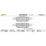 VALEO 301635 FIRST brake pad set, front axle, including wear indicator contact, with a