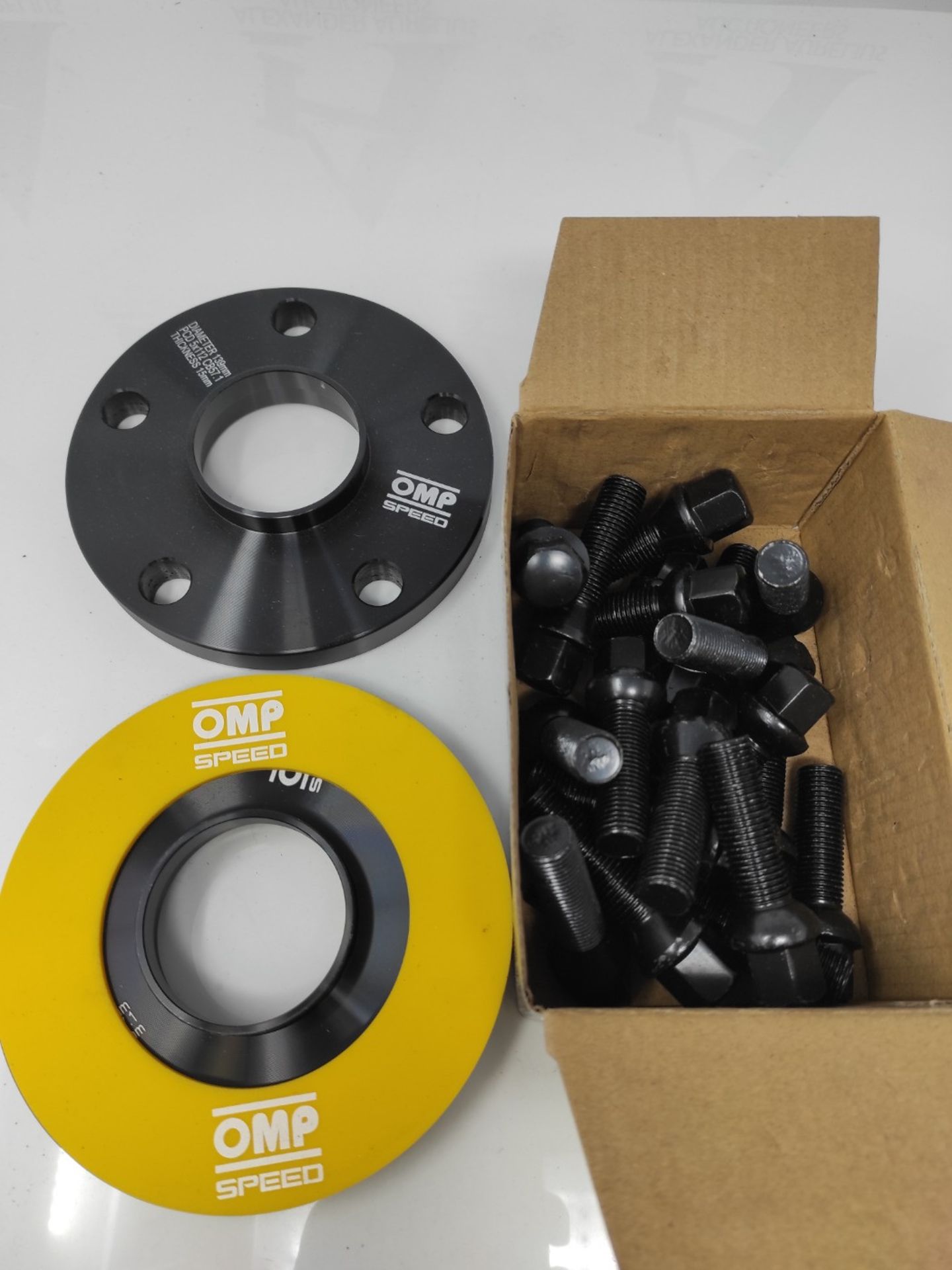 RRP £84.00 OMP SPEED Hubcentric Wheel Spacers 15MM 5X112 57.1 M14X1.5 Conical+14X1.5 Ball - Image 3 of 3
