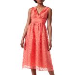 RRP £76.00 ESPRIT Collection Women's 042eo1e338 Dress, Coral Orange, 34 EU
