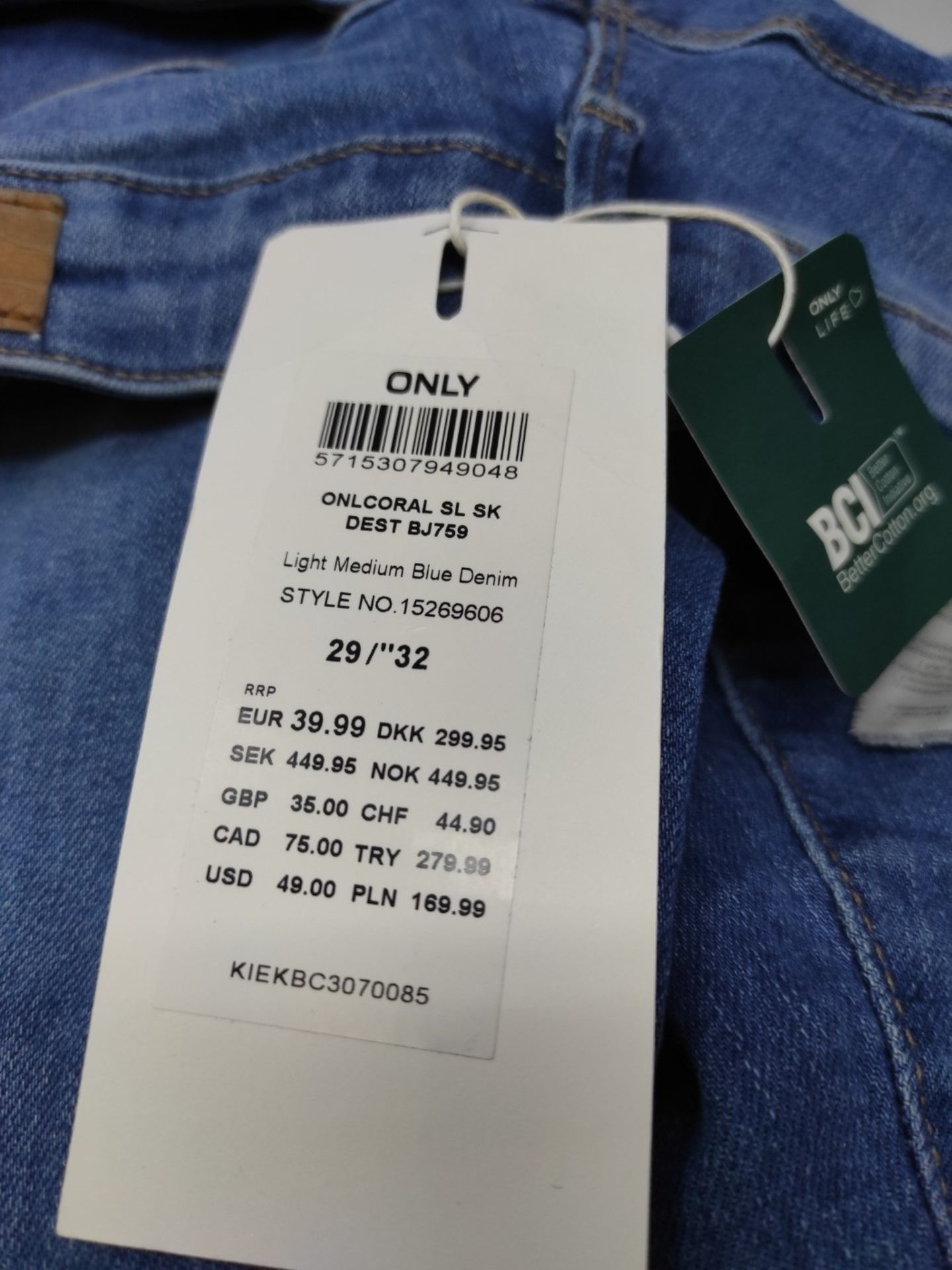 ONLY ONLCORAL SL SK DEST BJ759 Jeans, Medium Light Blue, 29W x 32L Women - Bild 3 aus 3