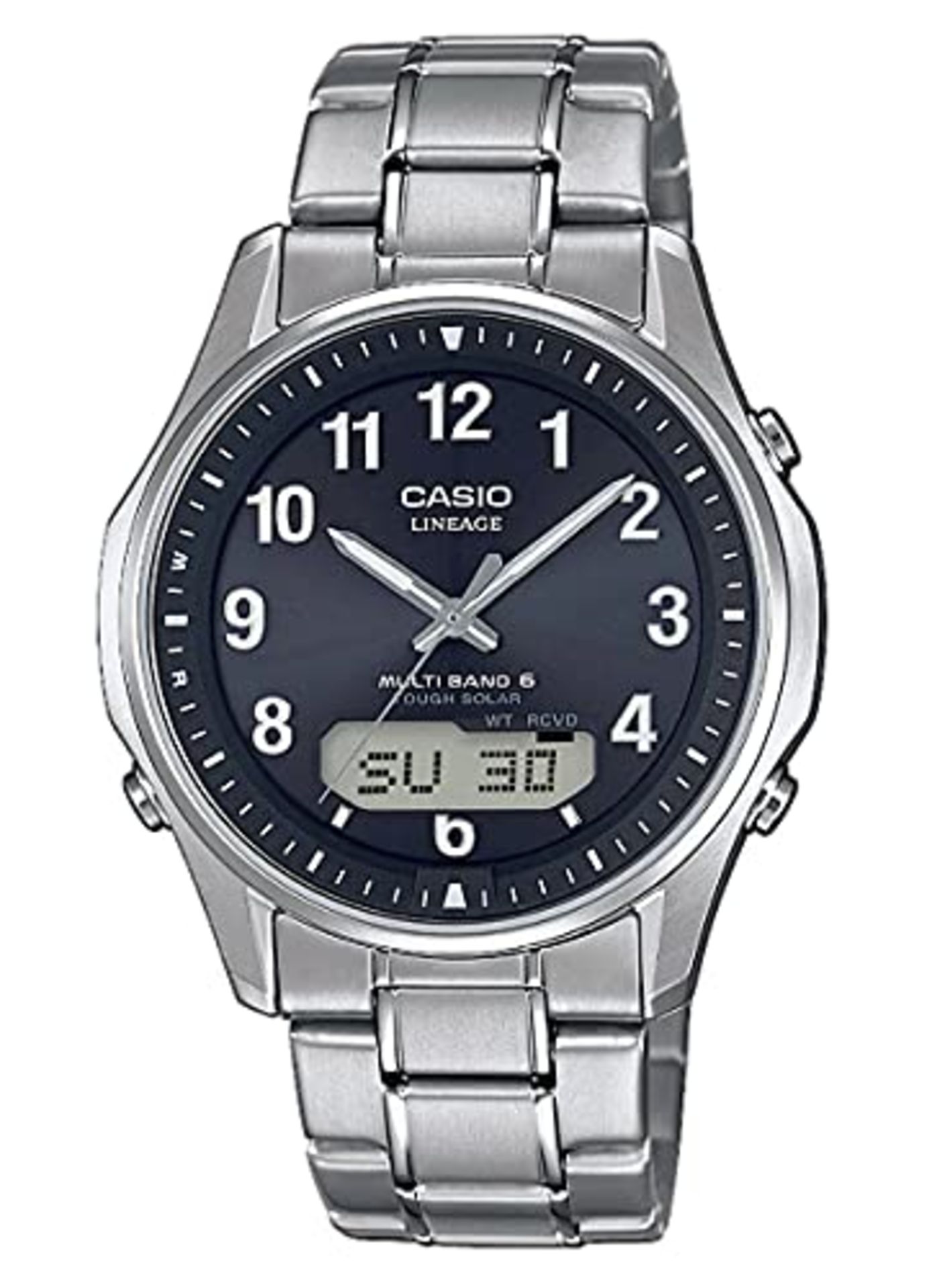 RRP £230.00 Casio Wave Ceptor Solar and Radio Controlled Watch LCW-M100TSE-1A2ER