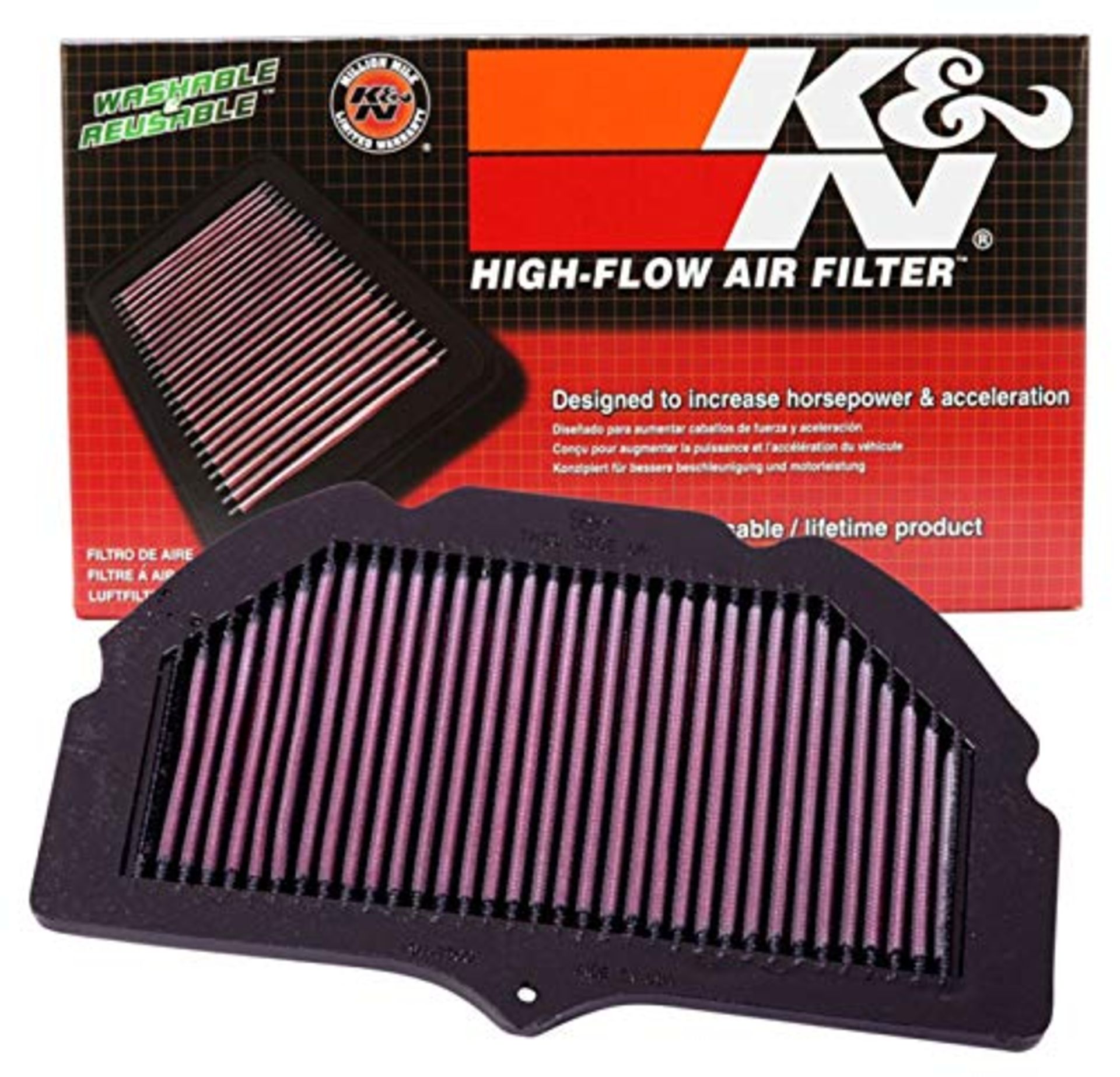 RRP £64.00 K&N SU-7500 Motorcycle Air Filter